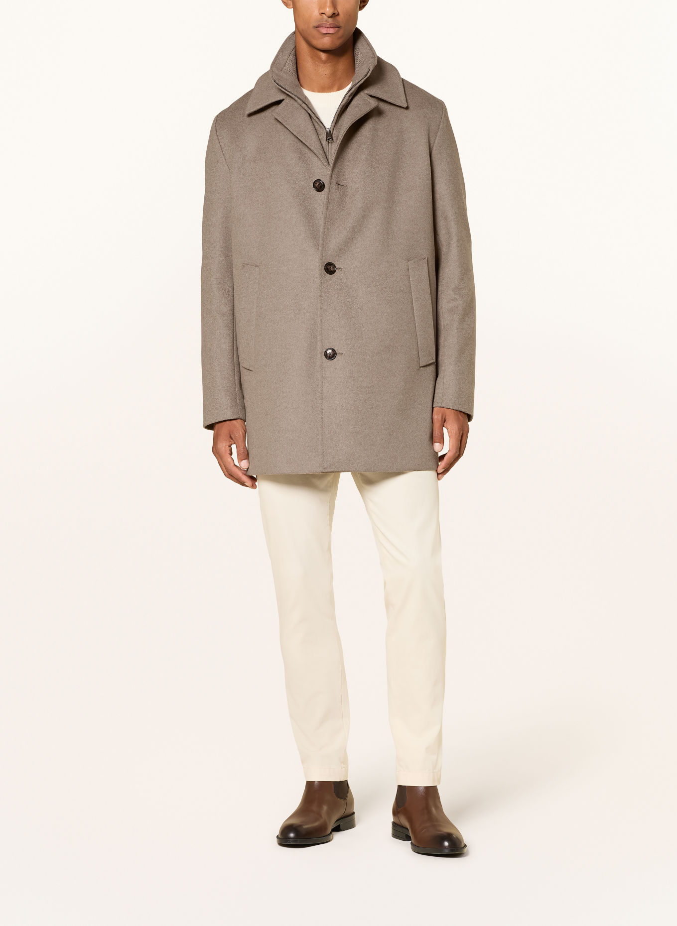 BOSS 2-in-1-Jacke CLARK: HELLBRAUN