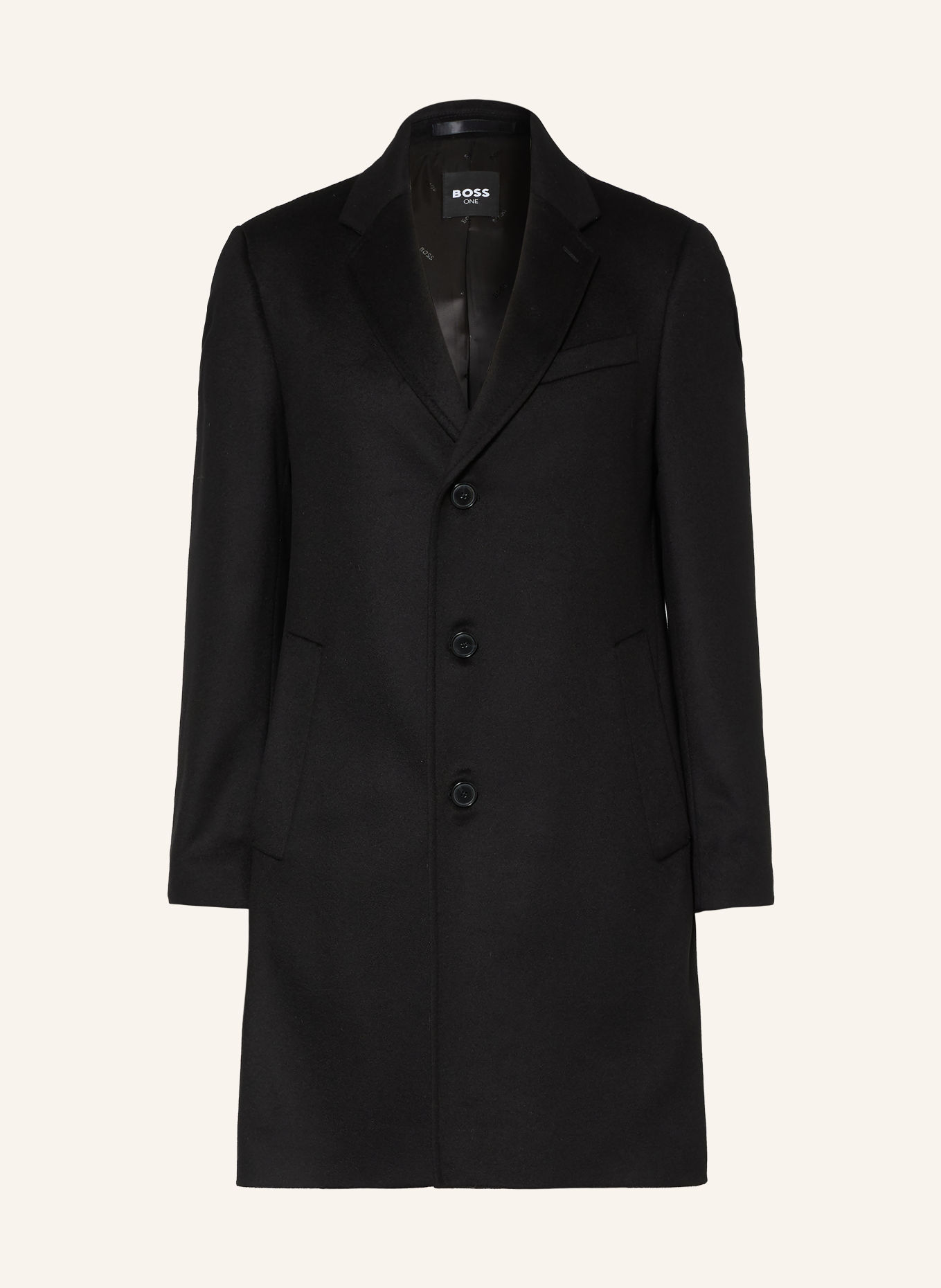 BOSS Wollmantel HYDE: SCHWARZ