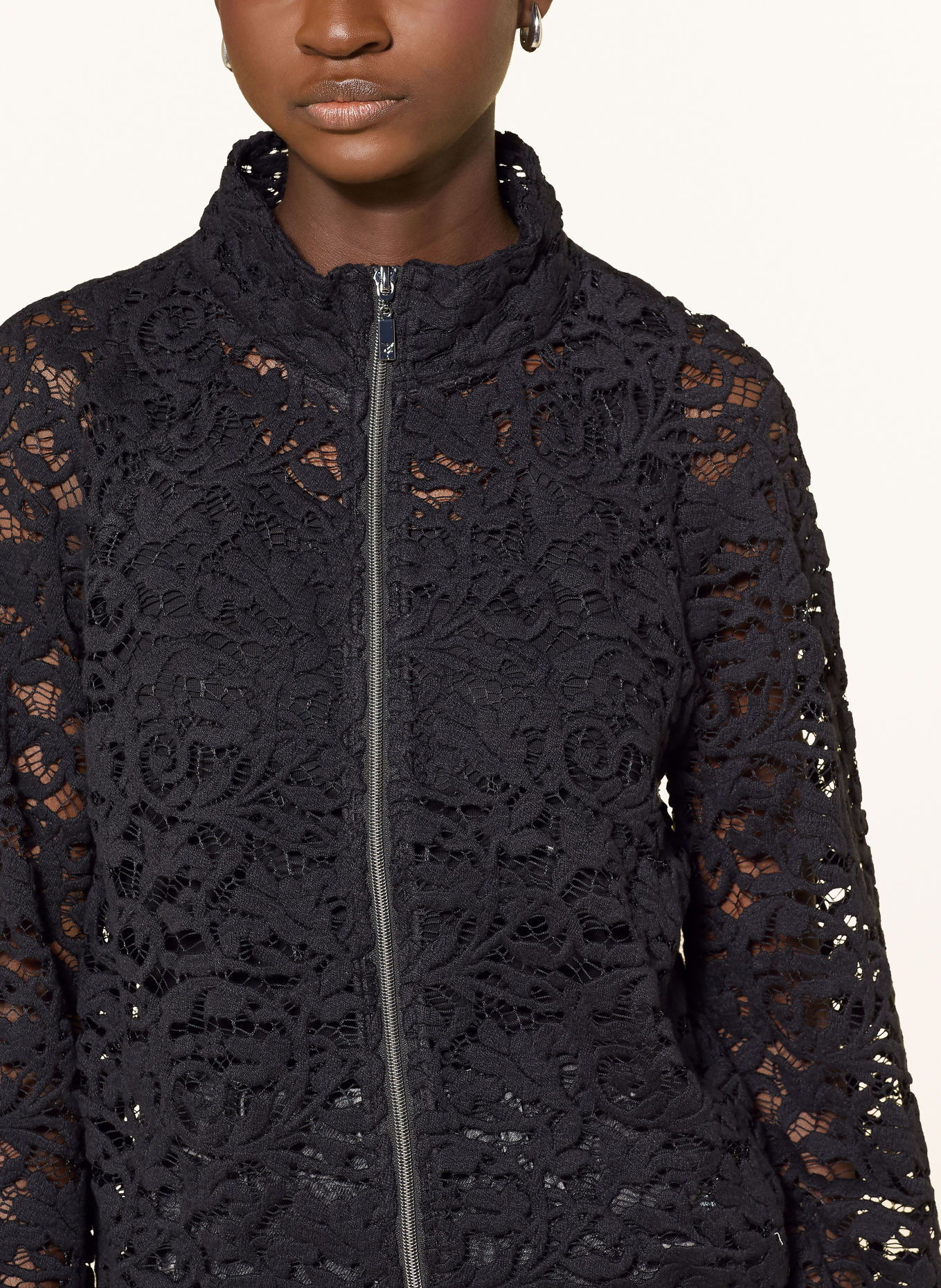 monari Spitzenjacke: SCHWARZ