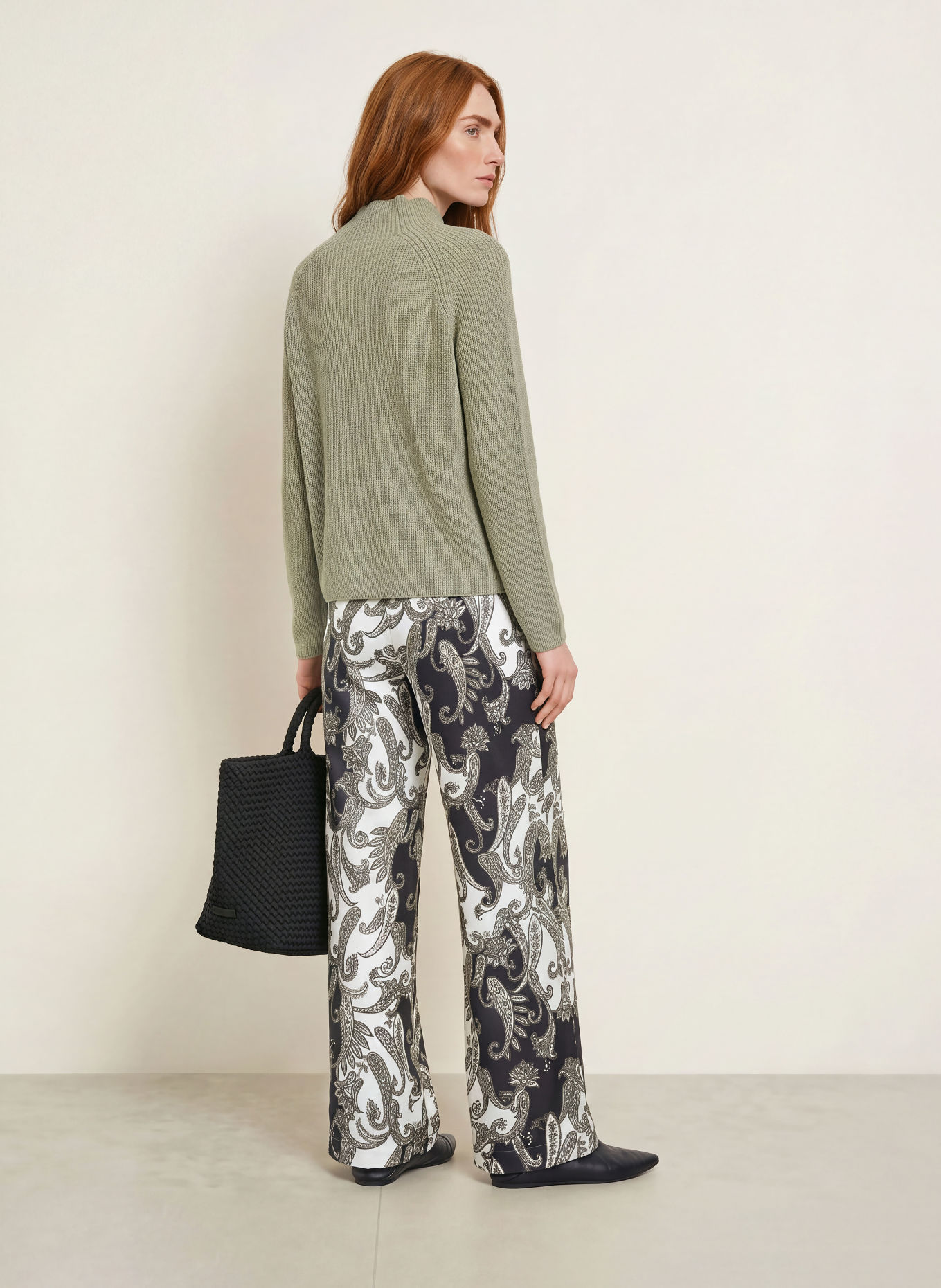 monari Broek: ZWART / KAKI / WIT