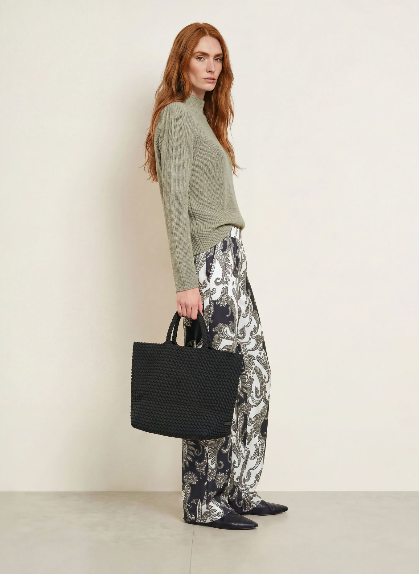 monari Broek: ZWART / KAKI / WIT