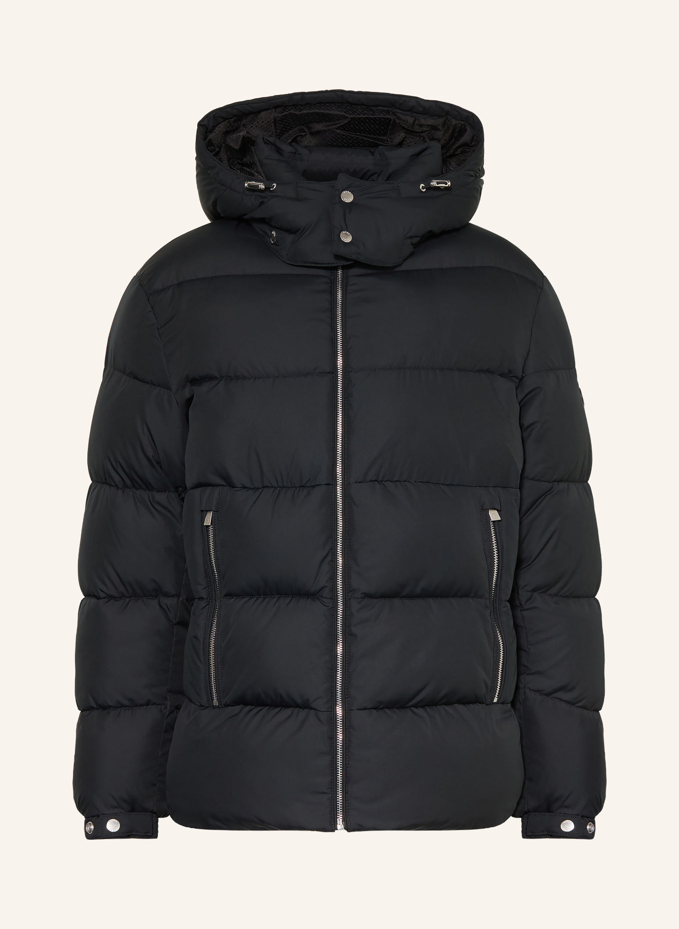 BOSS Steppjacke COLTER mit abnehmbarer Kapuze: SCHWARZ