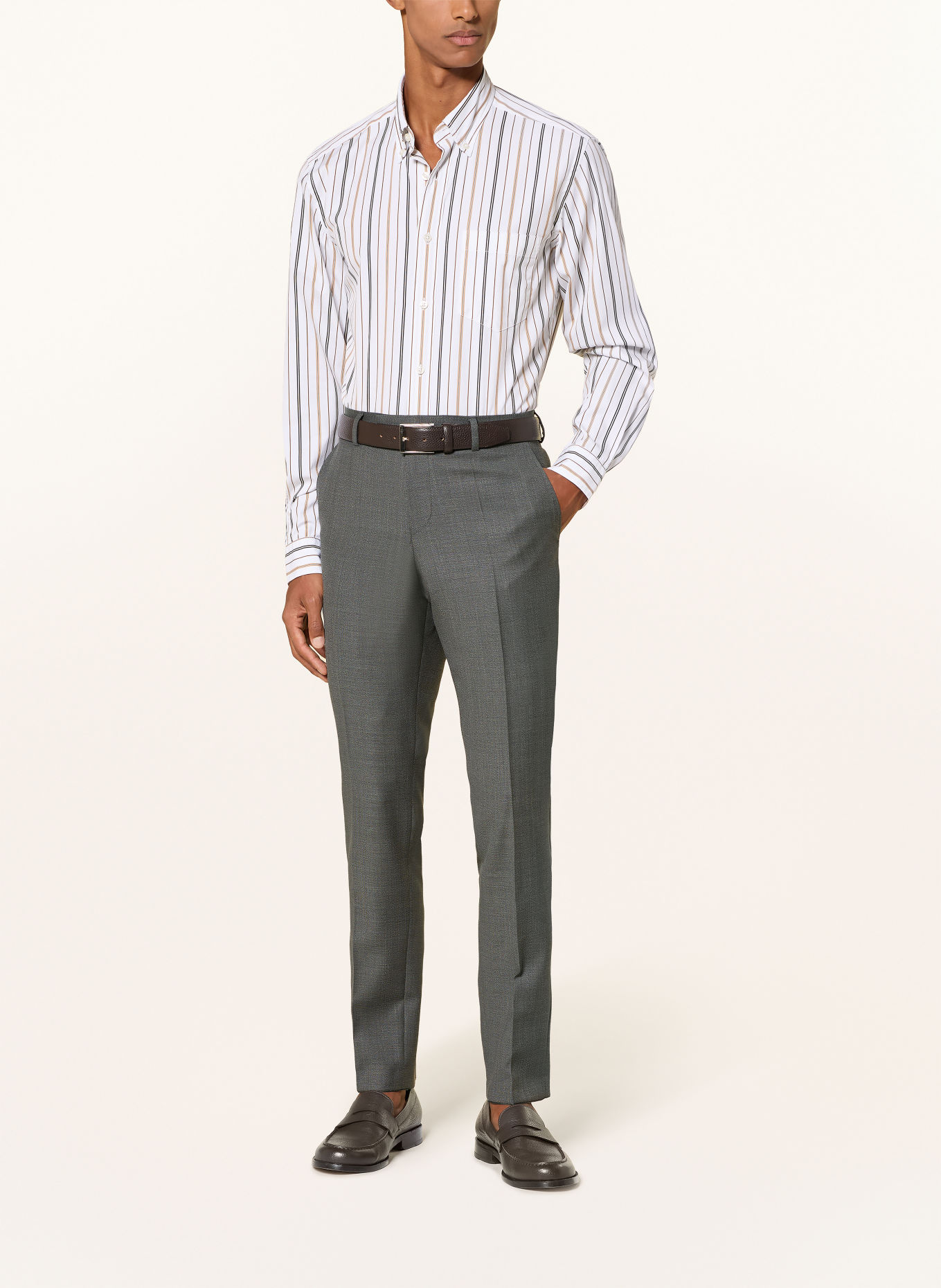 BOSS HUGE Slim Fit Suit: GRAY