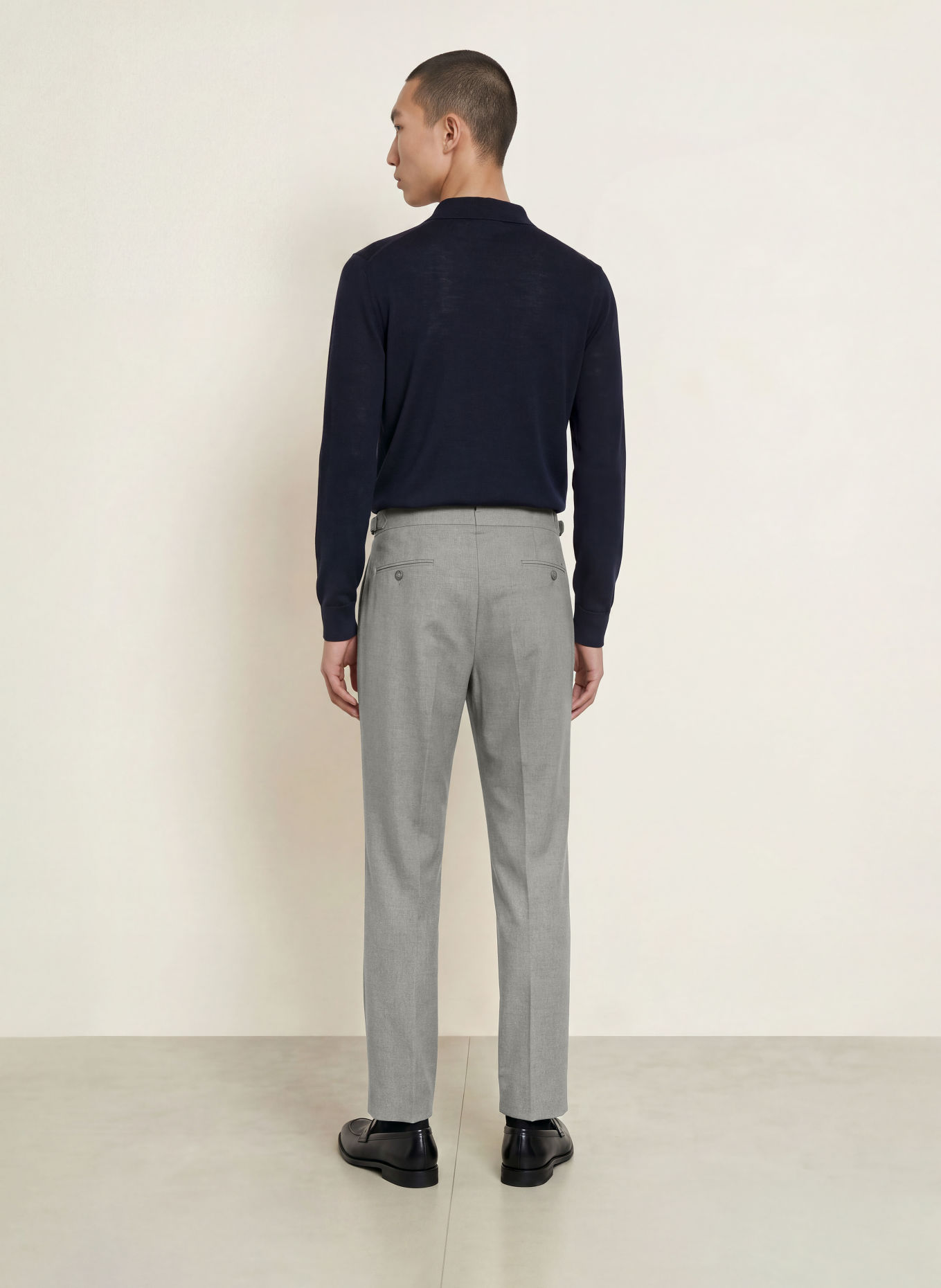 BOSS Kalhoty PERINO Tapered Fit: ŠEDÁ