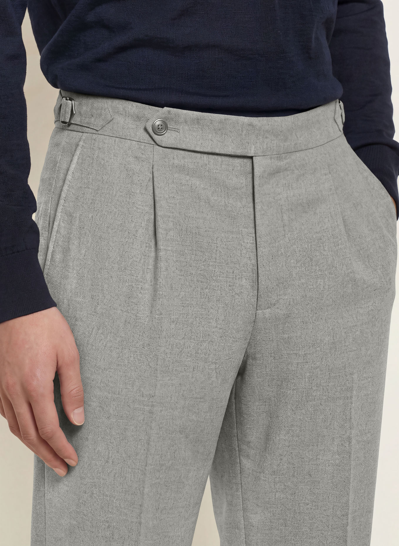 BOSS Kalhoty PERINO Tapered Fit: ŠEDÁ