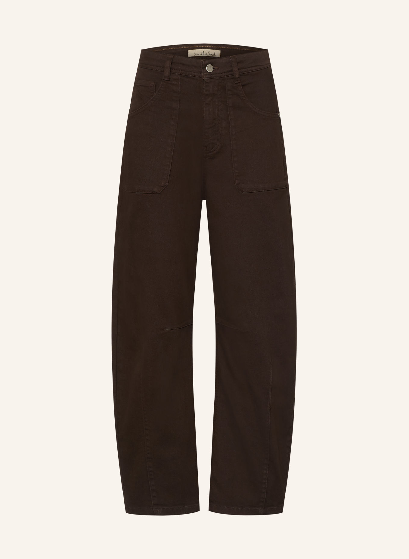 Smith & Soul Barrel-leg jeans: 913 dark choc