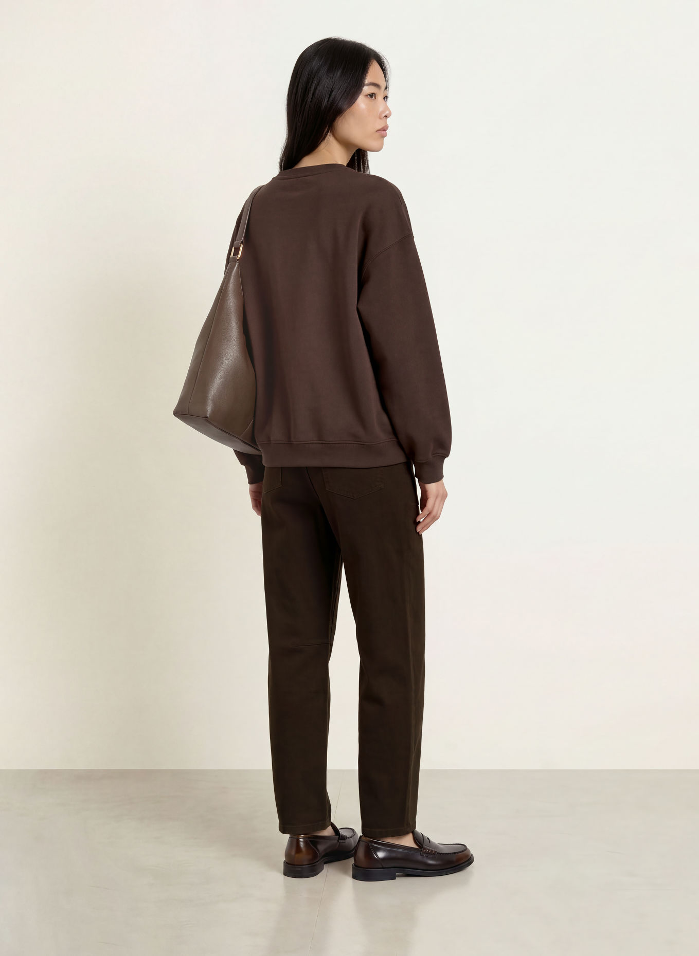 Smith & Soul Barrel-leg jeans: 913 dark choc