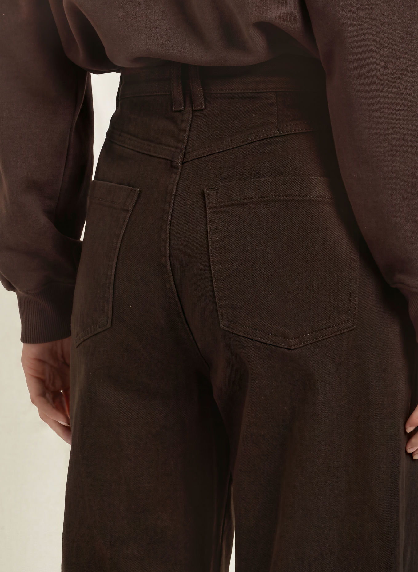 Smith & Soul Barrel-leg jeans: 913 dark choc