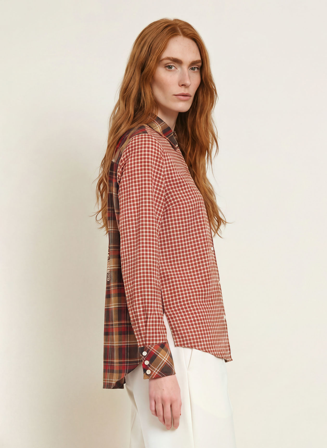 Smith & Soul Shirt blouse: RED / BROWN / BLACK