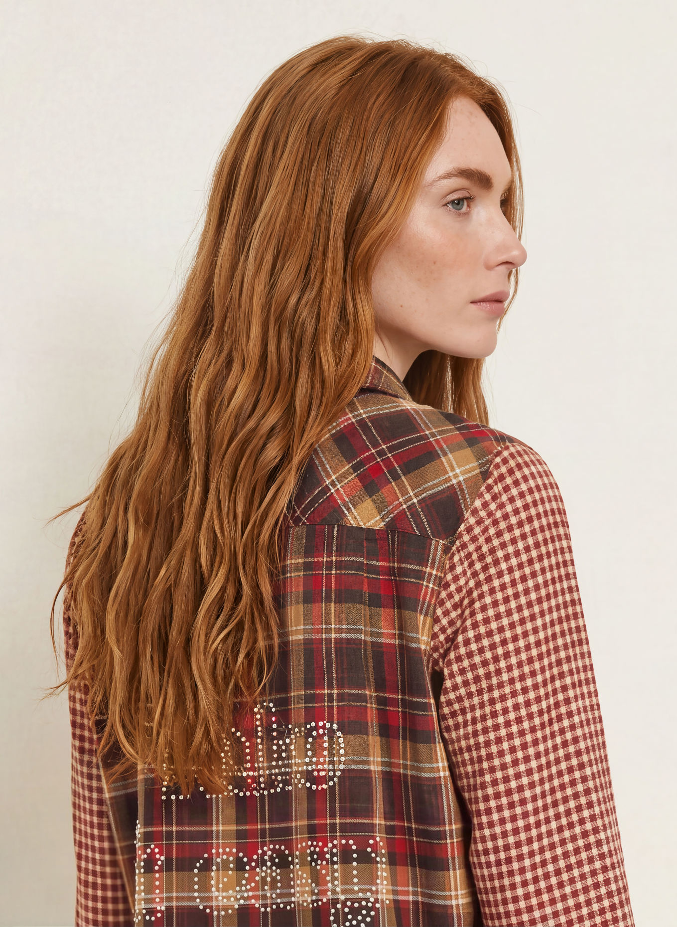Smith & Soul Shirt blouse: RED / BROWN / BLACK
