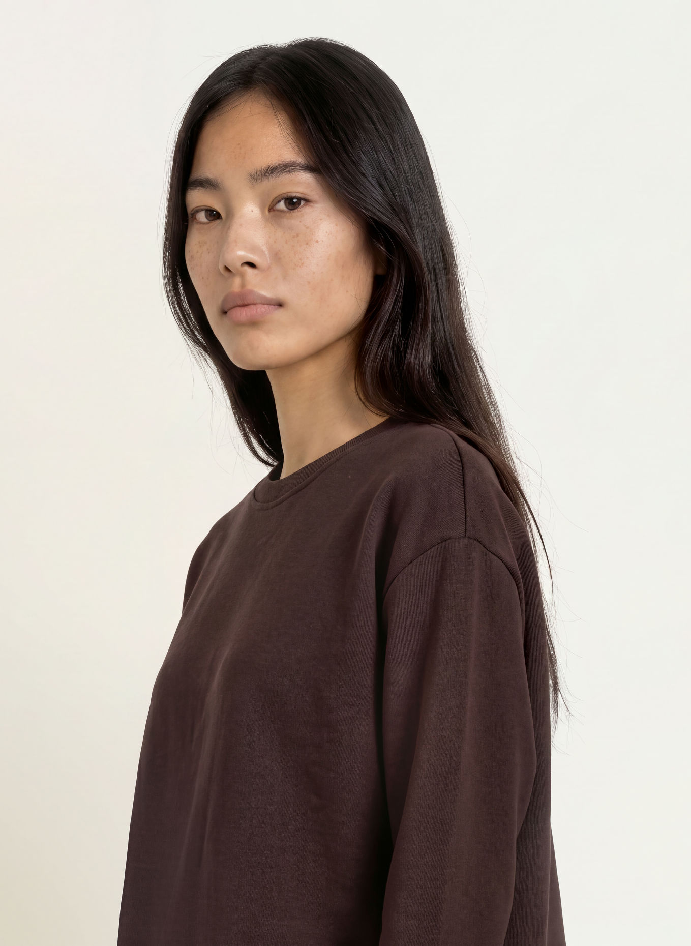 Smith & Soul Sweatshirt BOXY: DUNKELBRAUN