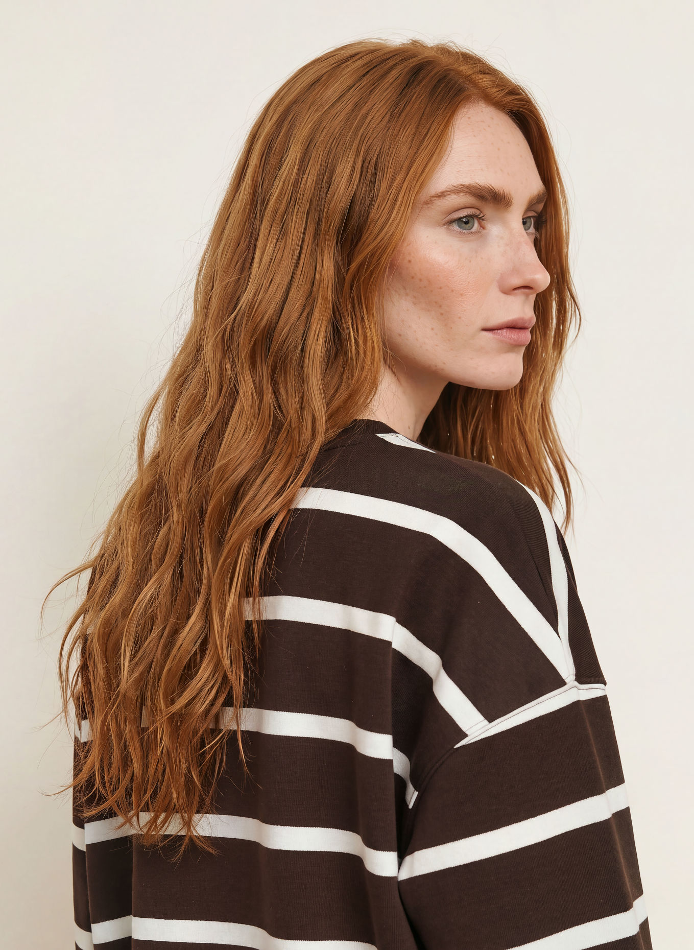 Smith & Soul Oversized-Sweatshirt: DUNKELBRAUN / HELLBRAUN / WEISS