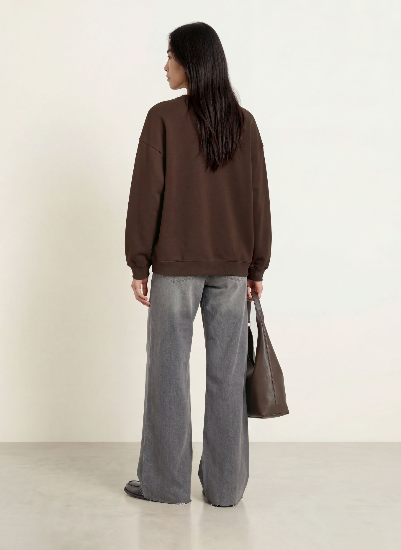 Smith & Soul Oversized-Sweatshirt: DUNKELBRAUN