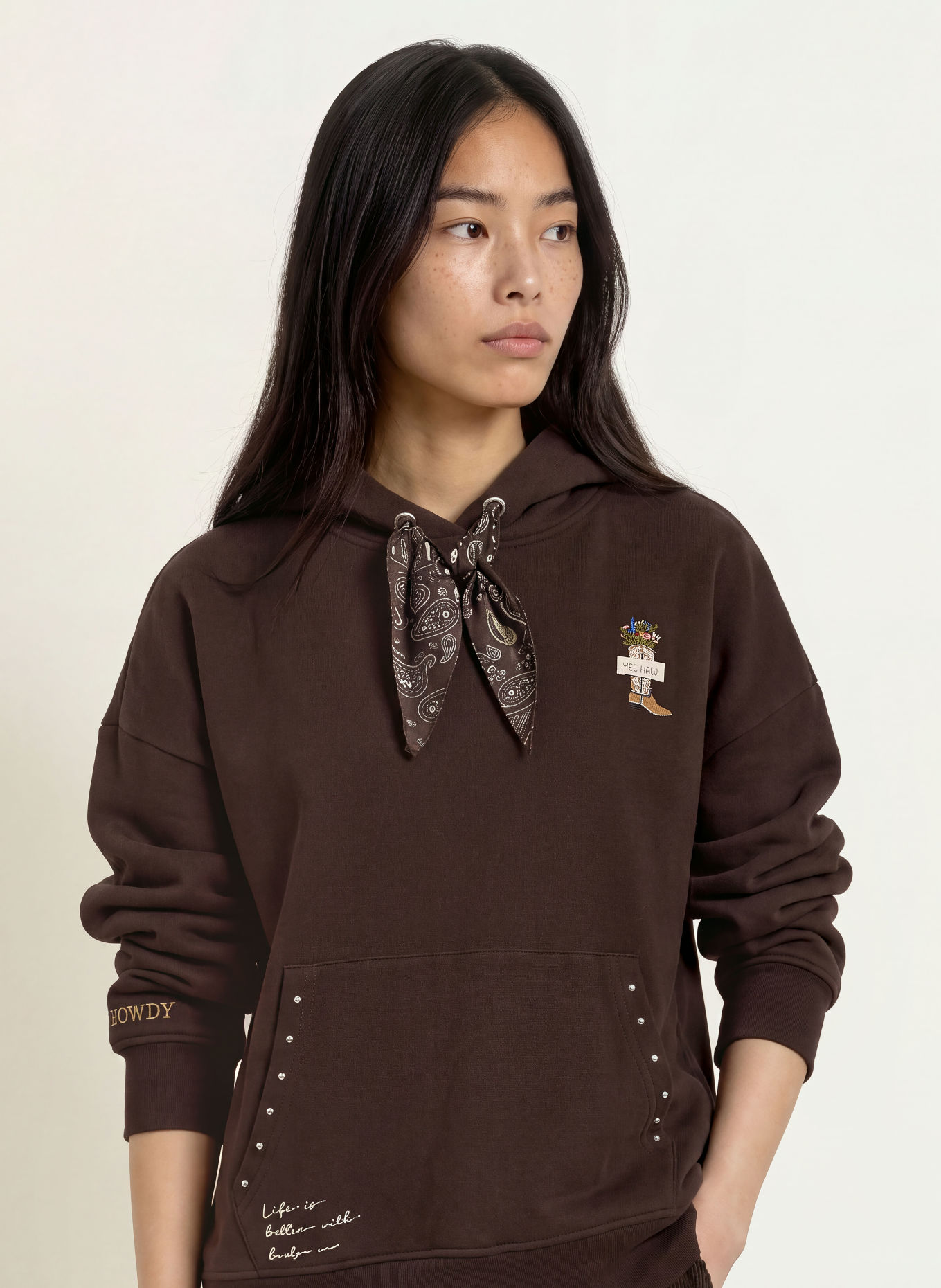 Smith & Soul Hoodie: MÖRKBRUN