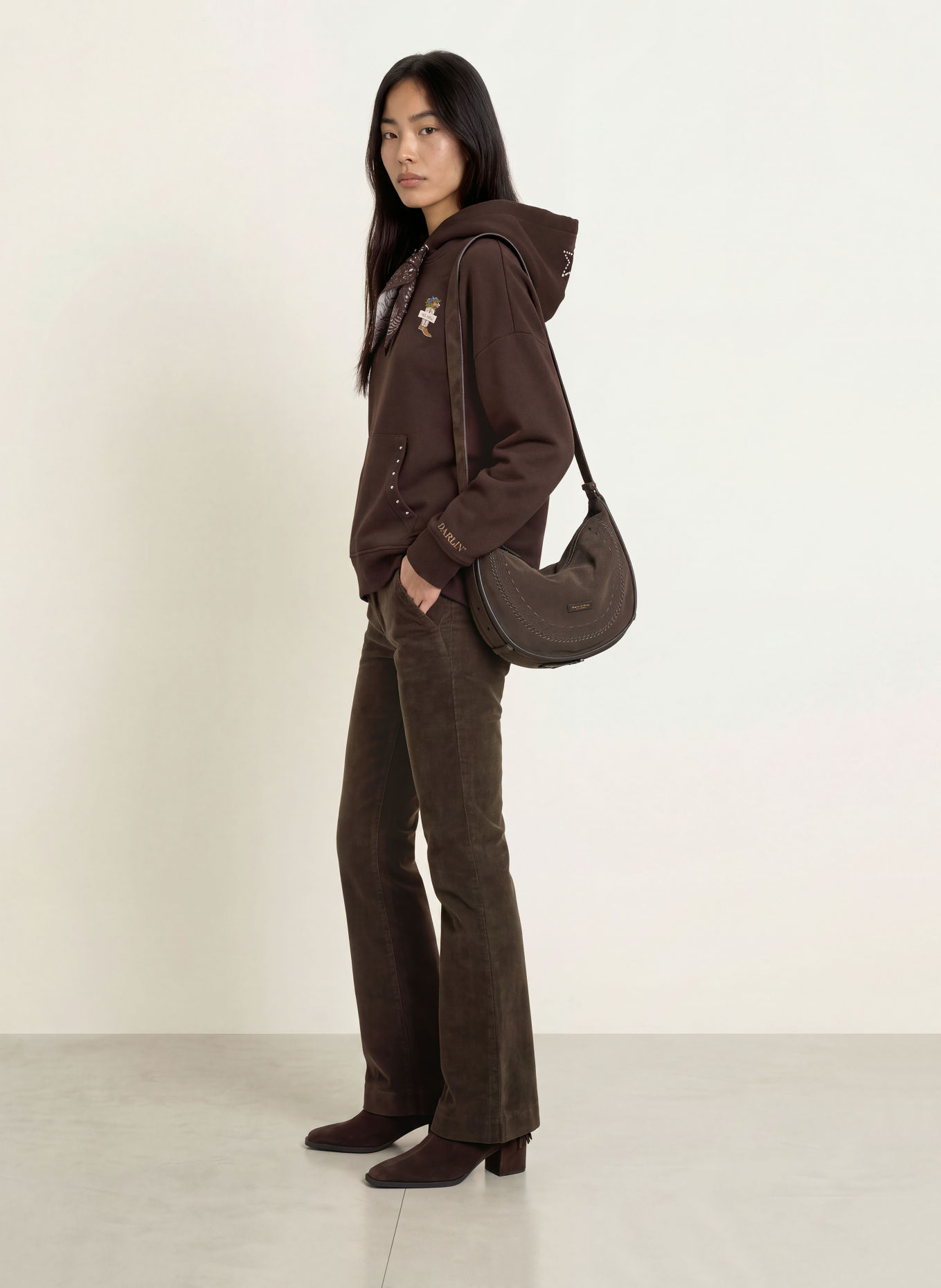 Smith & Soul Hoodie: MÖRKBRUN