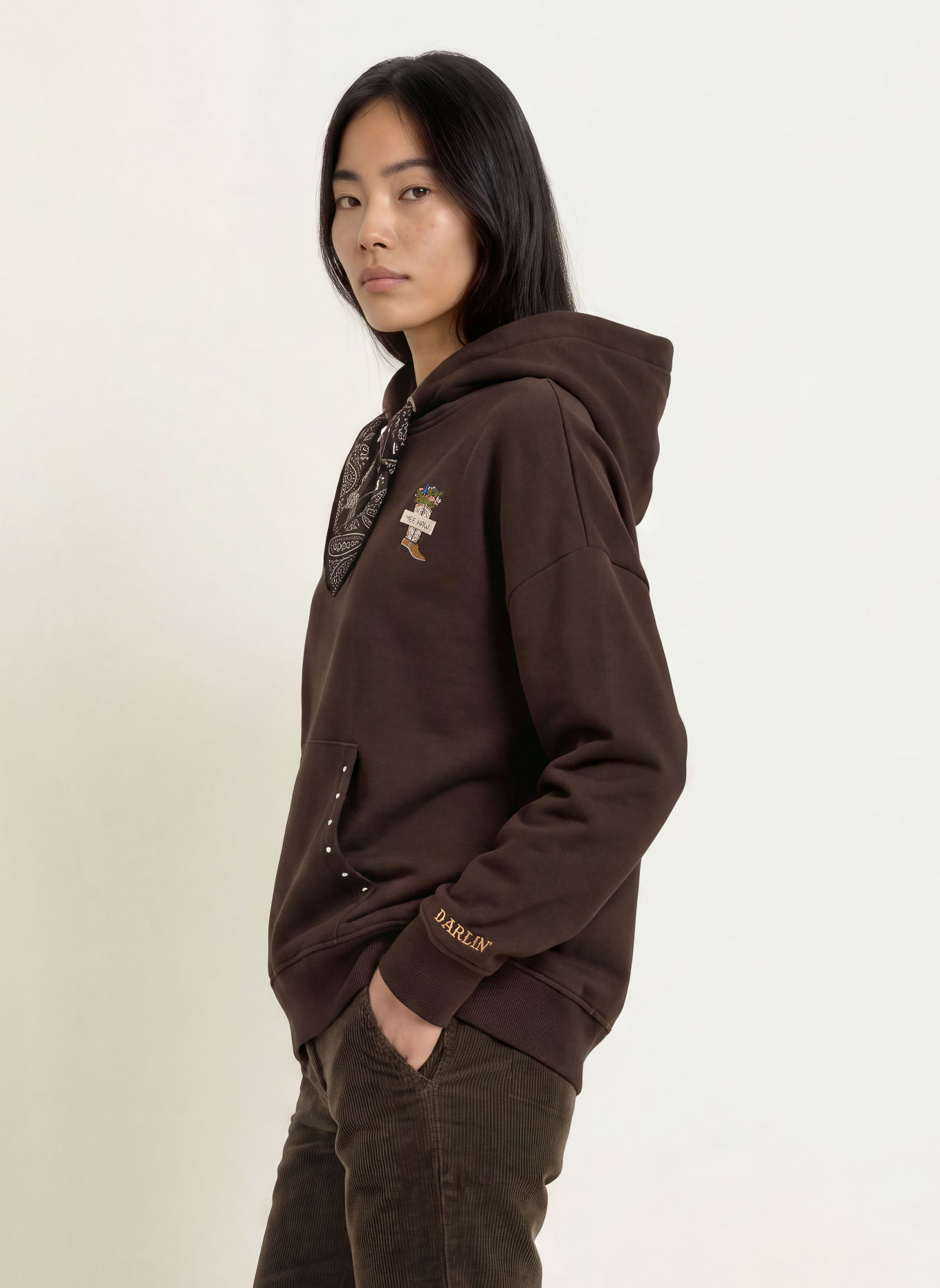 Smith & Soul Hoodie: MÖRKBRUN