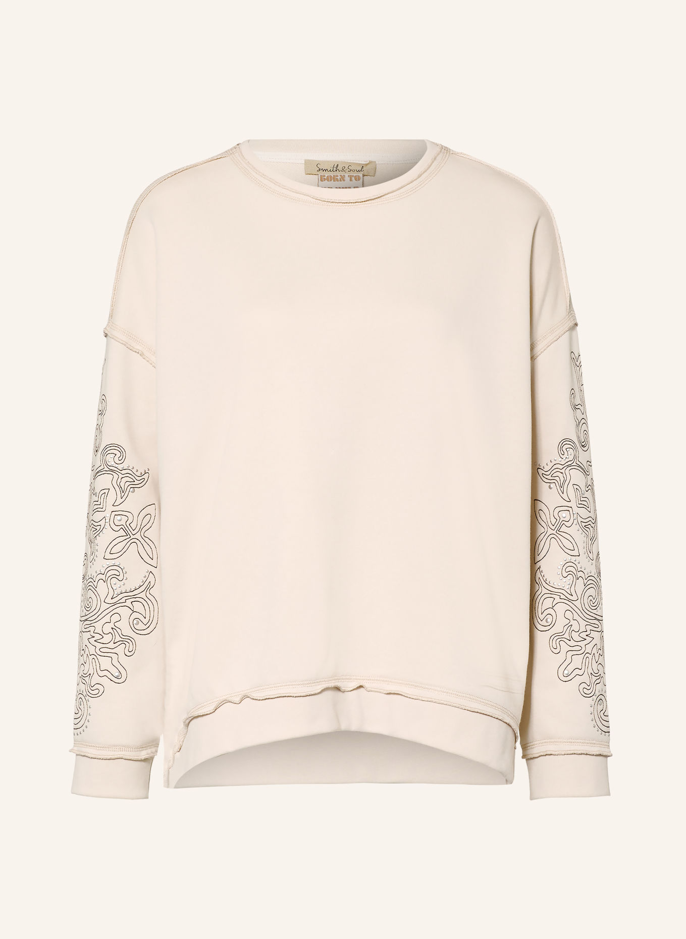Smith & Soul Sweatshirt: CREAM / SILVER / BLACK