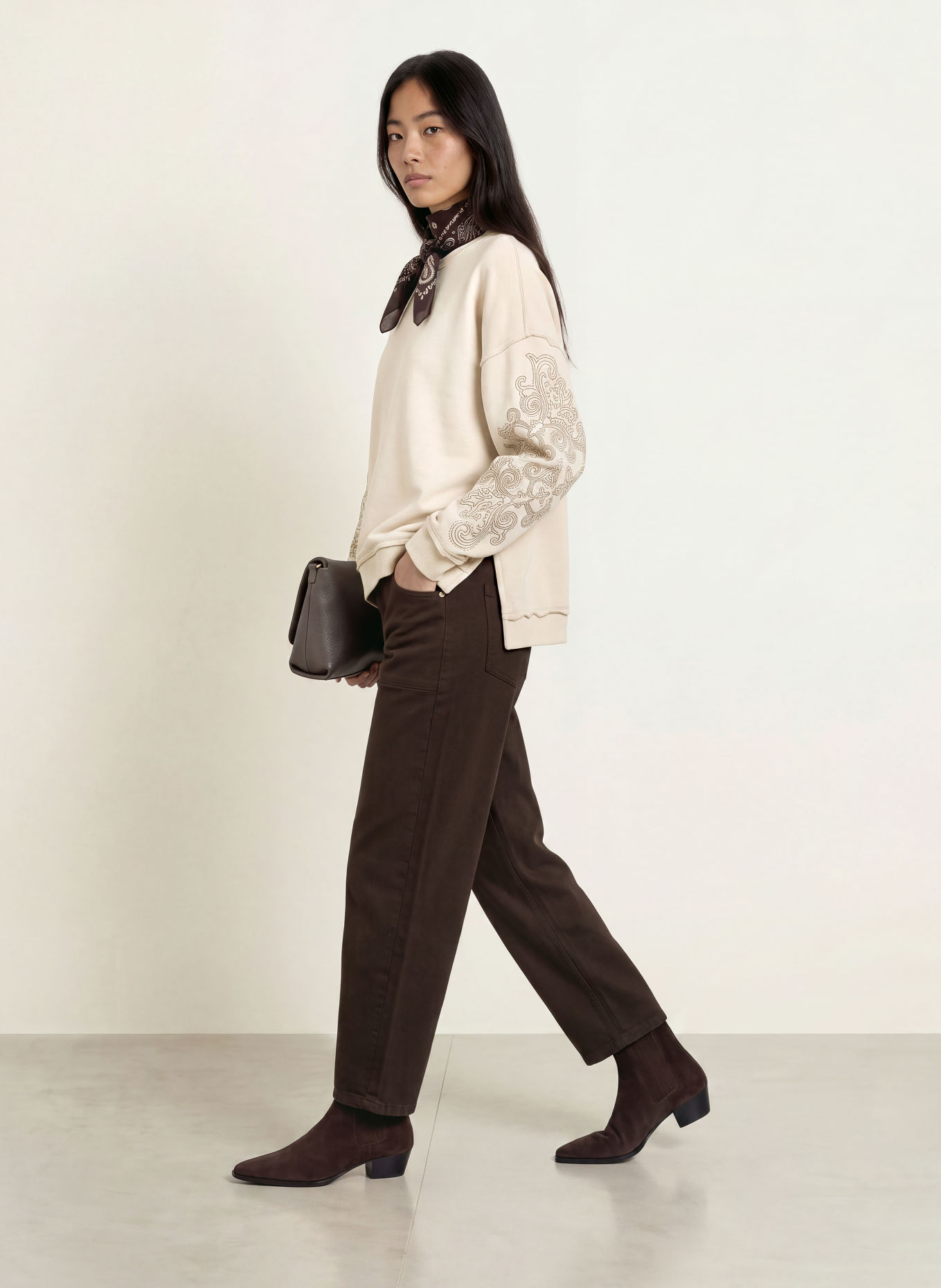 Smith & Soul Sweatshirt: CREAM / SILVER / BLACK