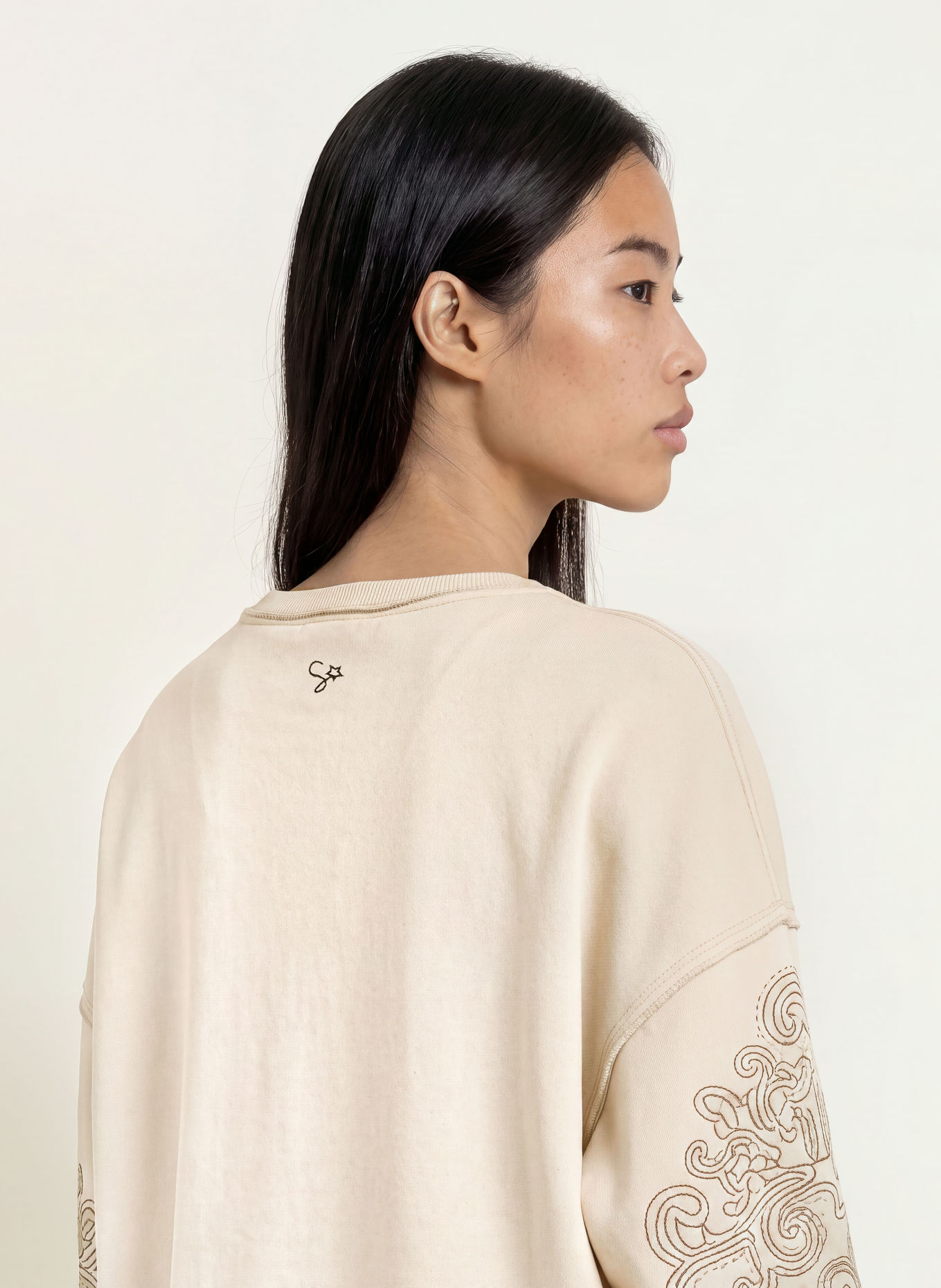 Smith & Soul Sweatshirt: CREAM / SILVER / BLACK
