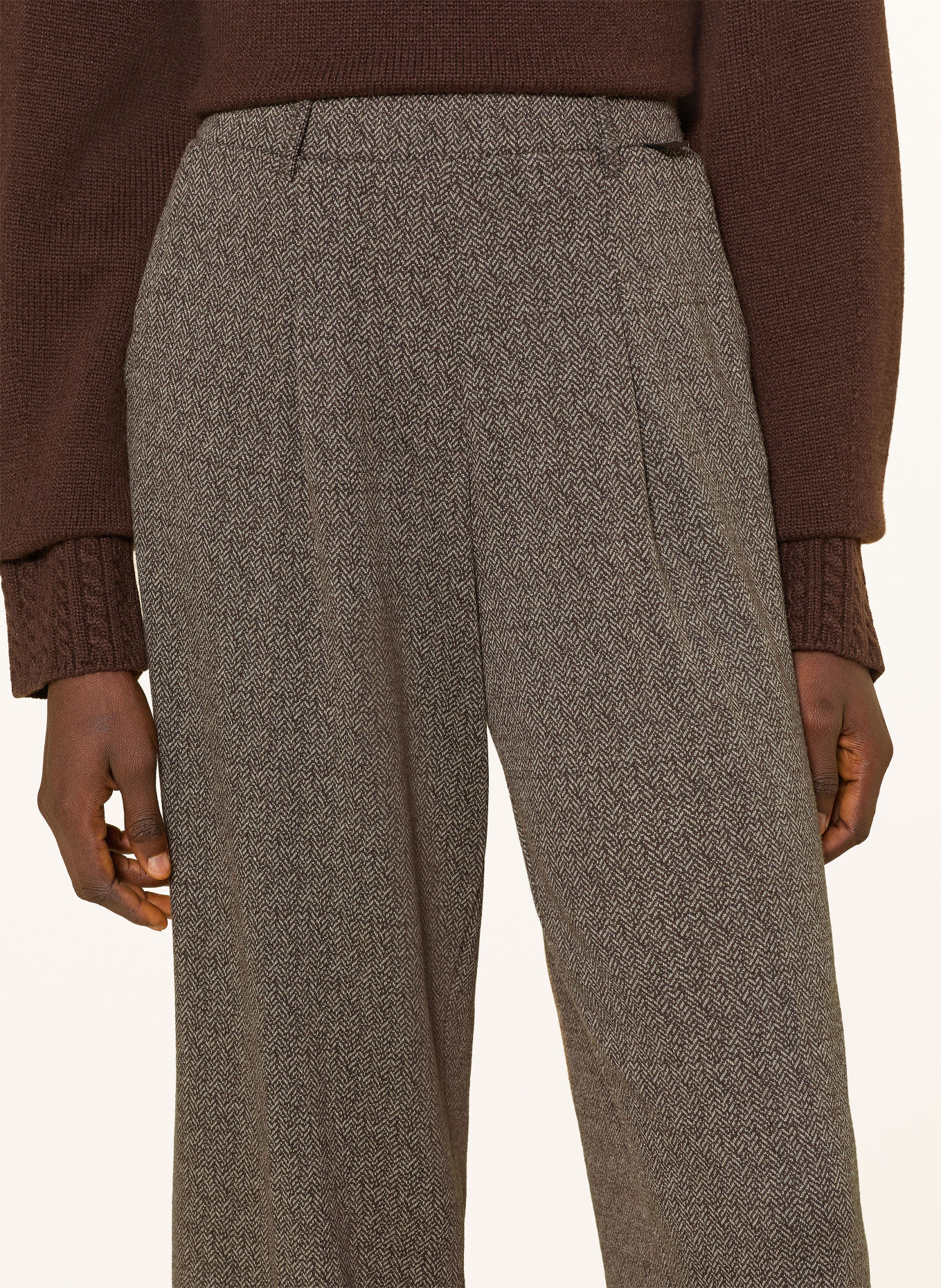 Smith & Soul Trousers: LIGHT BROWN / DARK BROWN