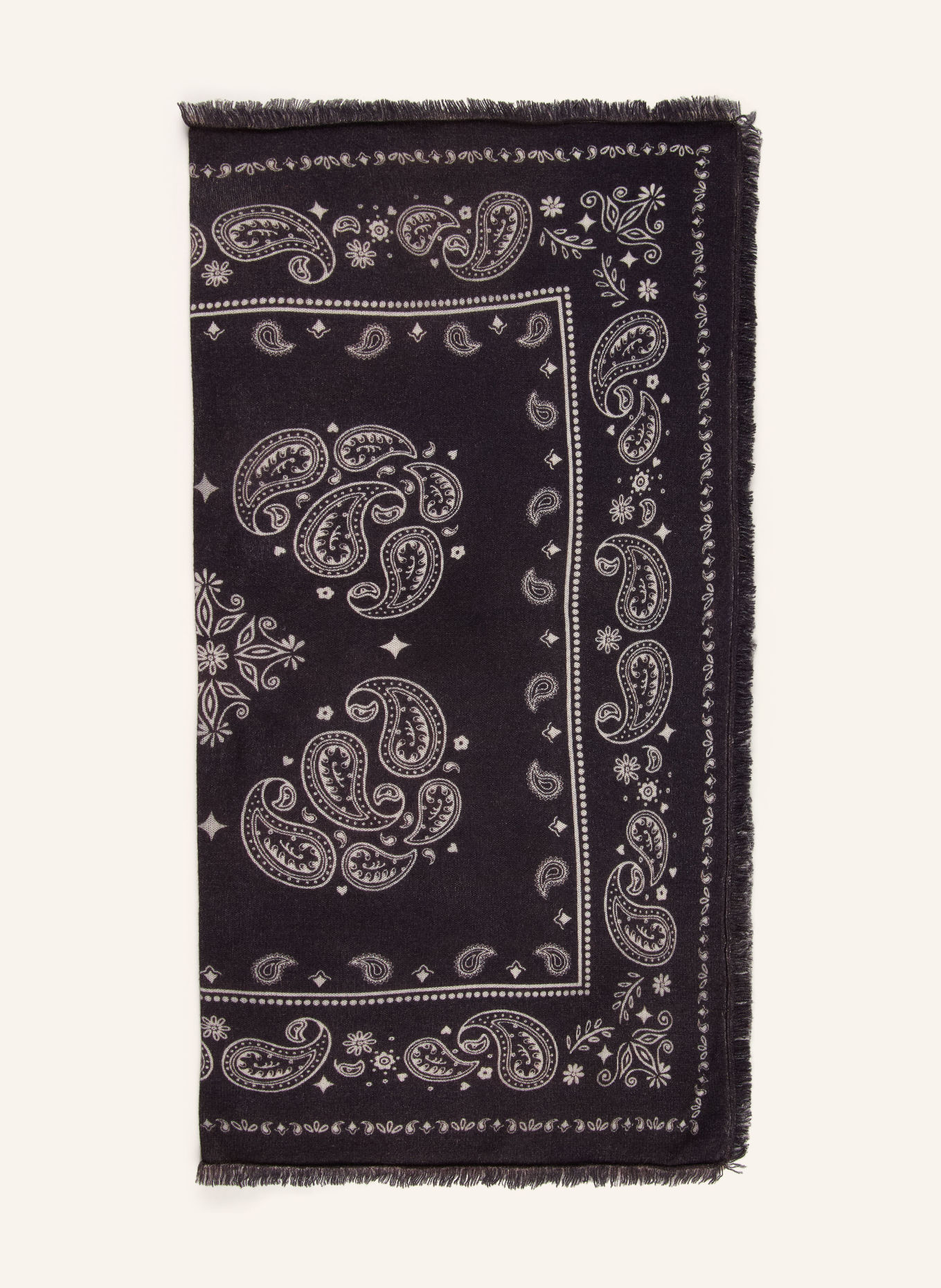 Smith & Soul Scarf: DARK GRAY / CREAM