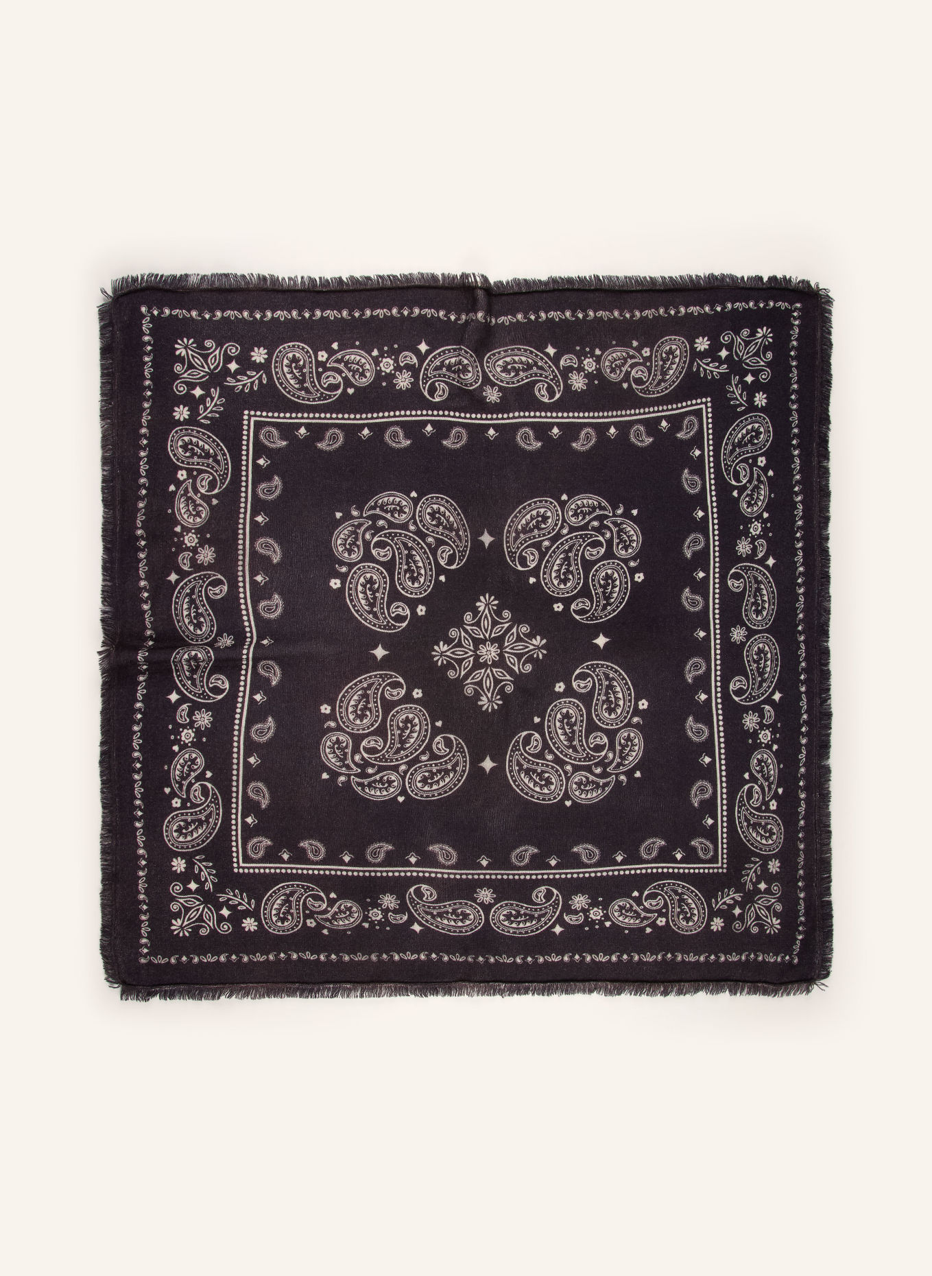 Smith & Soul Scarf: DARK GRAY / CREAM