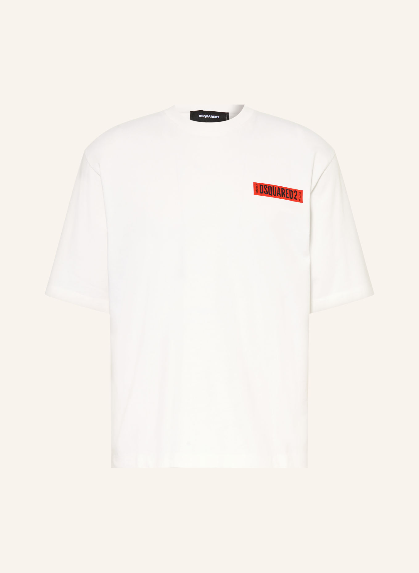 DSQUARED2 T-shirt: BLANC / ROUGE / BLEU FONCÉ