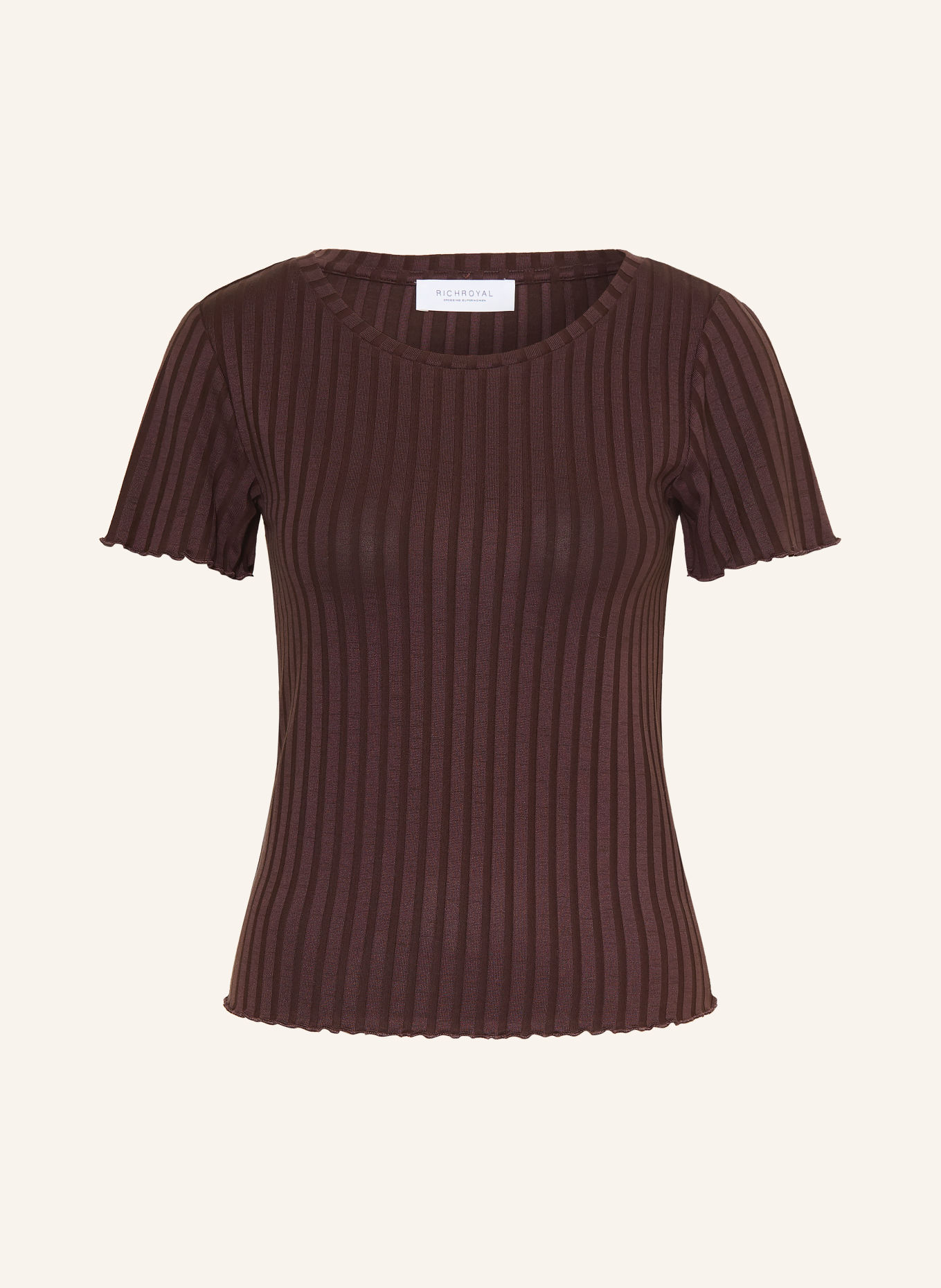 Rich & Royal T-shirt: MARRON FONCÉ