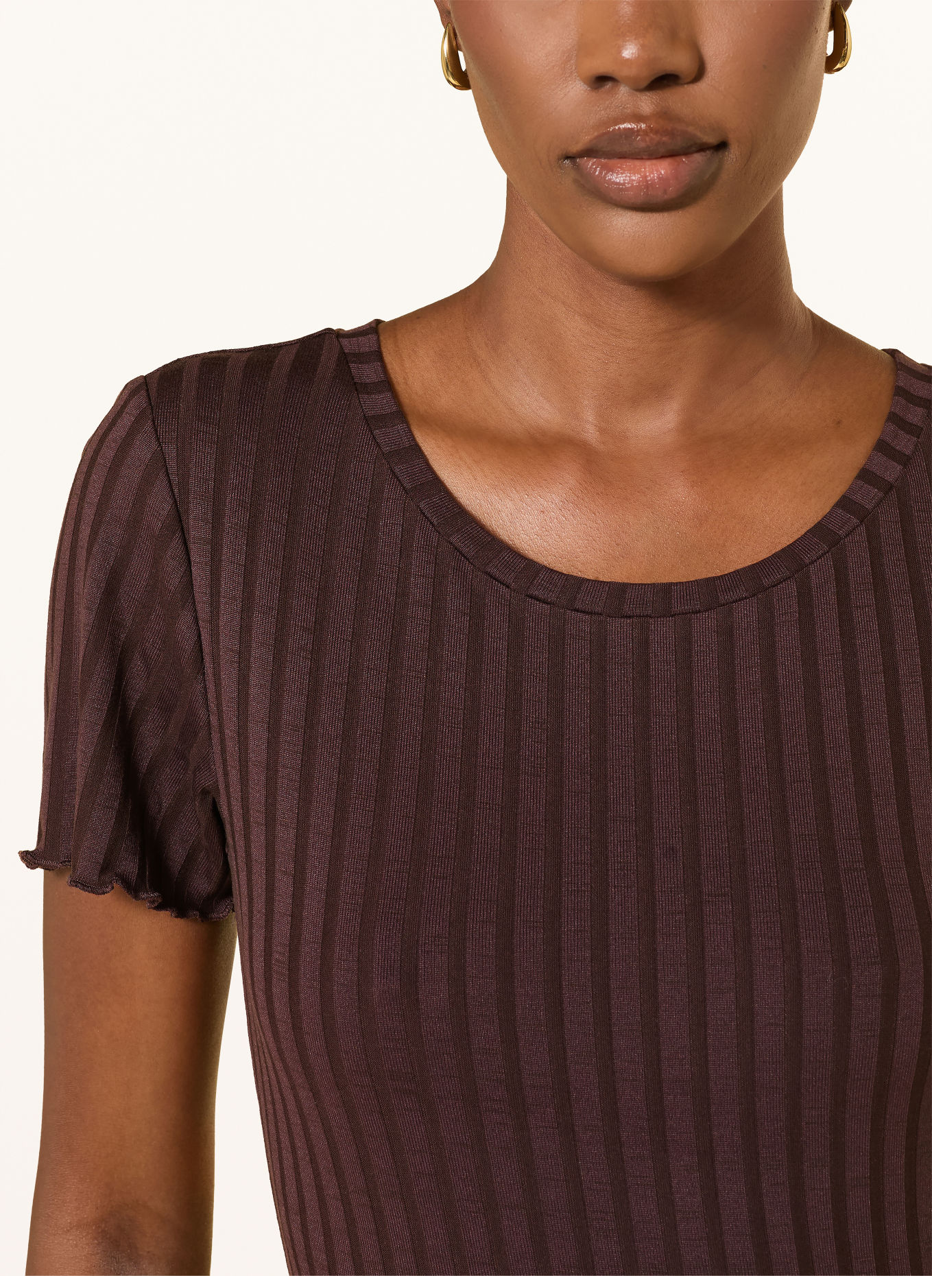 Rich & Royal T-shirt: MARRON FONCÉ