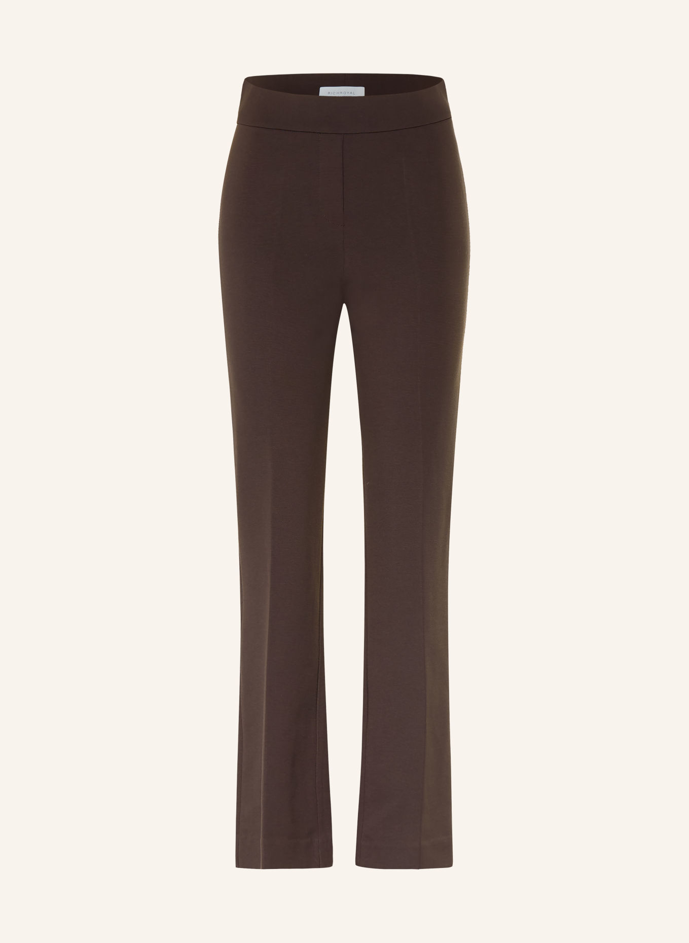 Rich & Royal Pantaloni bootcut din jersey: MARO ÎNCHIS
