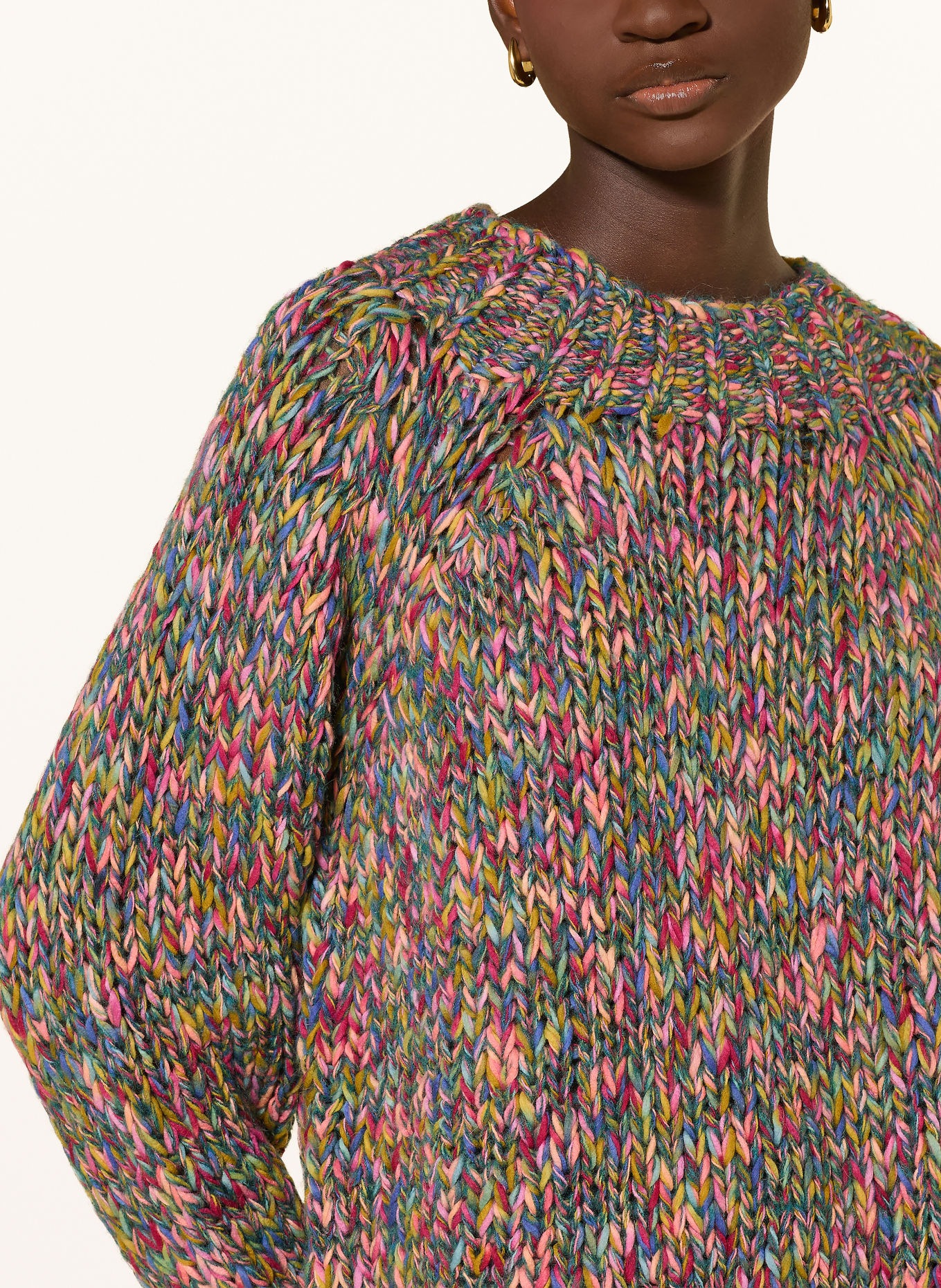 Rich & Royal Pullover: GRÜN / LACHS / BLAU