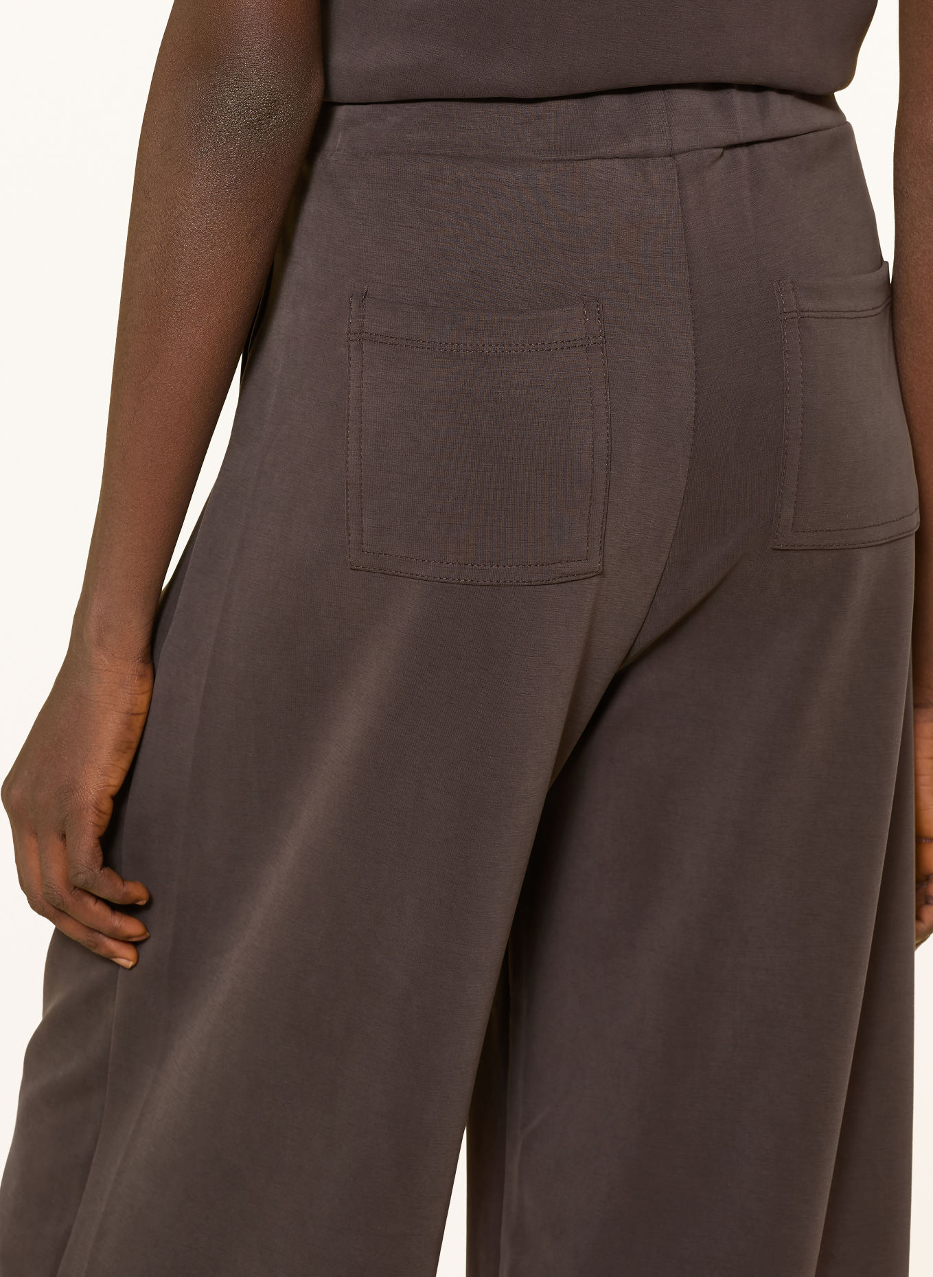 Rich & Royal Jersey Culottes: DARK BROWN