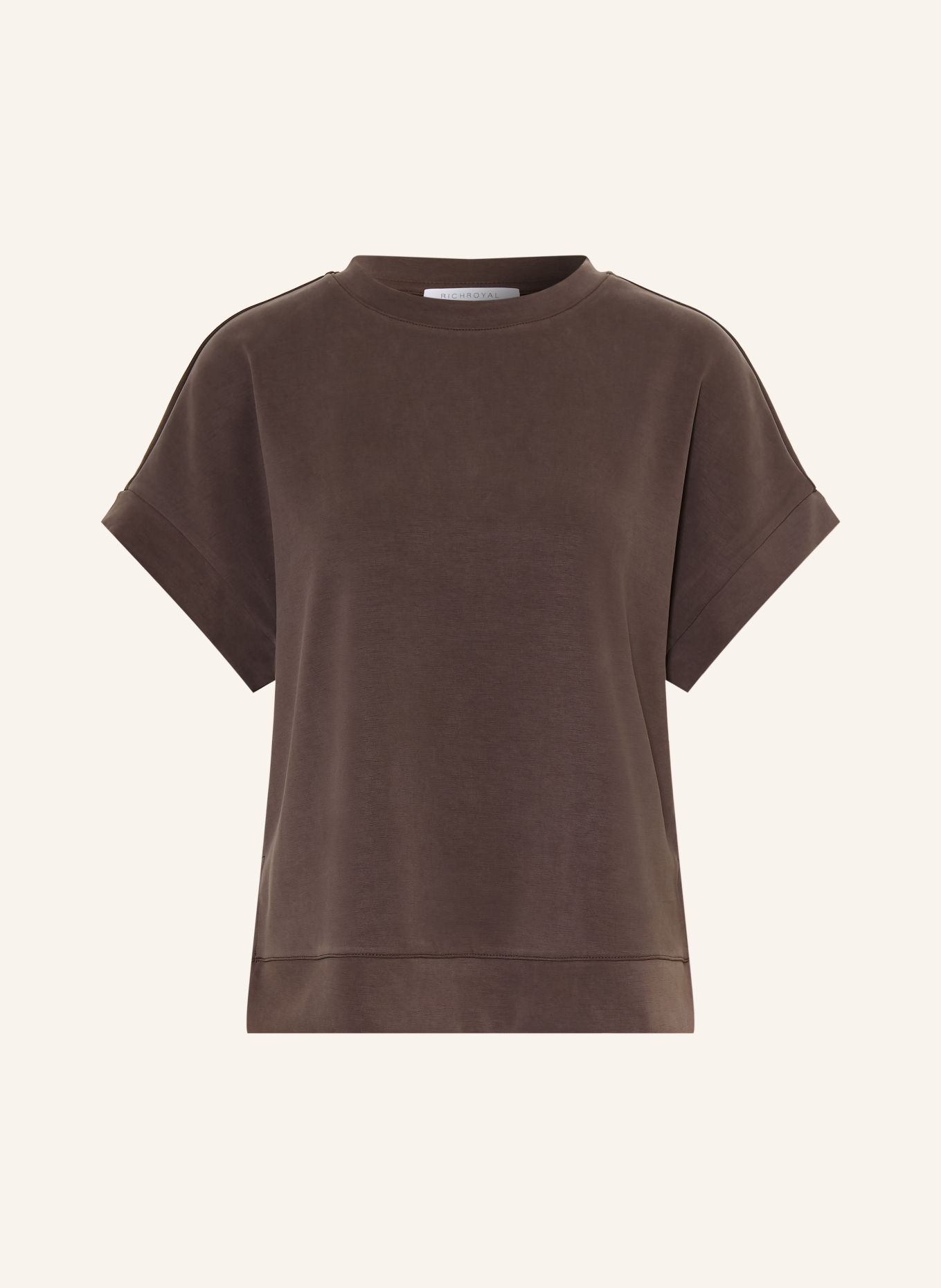 Rich & Royal T-Shirt: DUNKELBRAUN