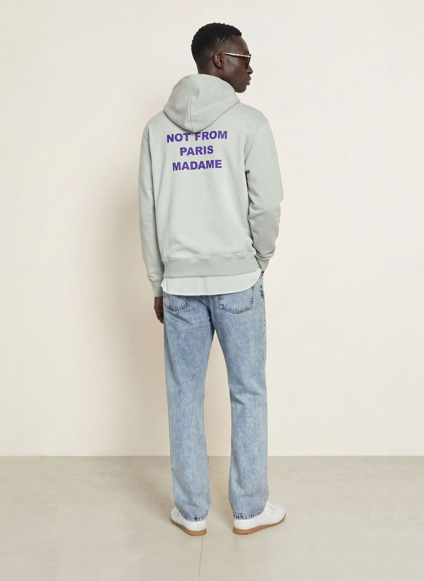 DRÔLE DE MONSIEUR Hoodie: CRÈME