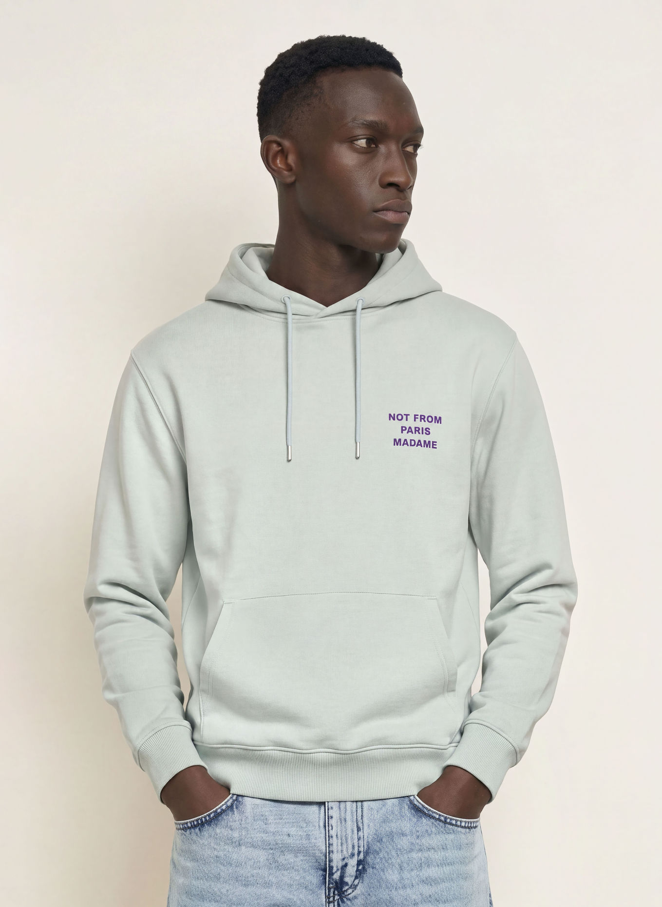 DRÔLE DE MONSIEUR Hoodie: CRÈME