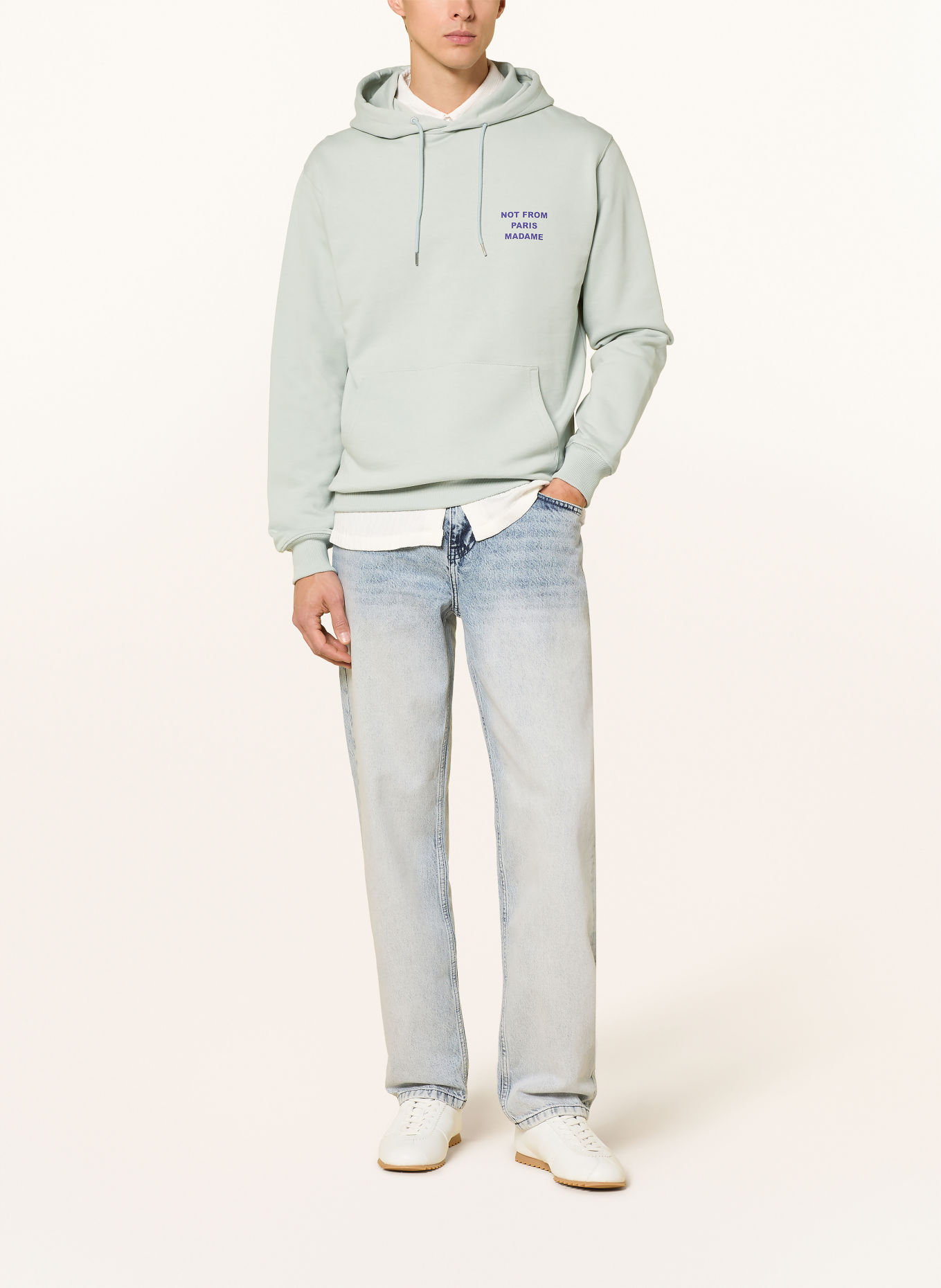 DRÔLE DE MONSIEUR Hoodie: CRÈME