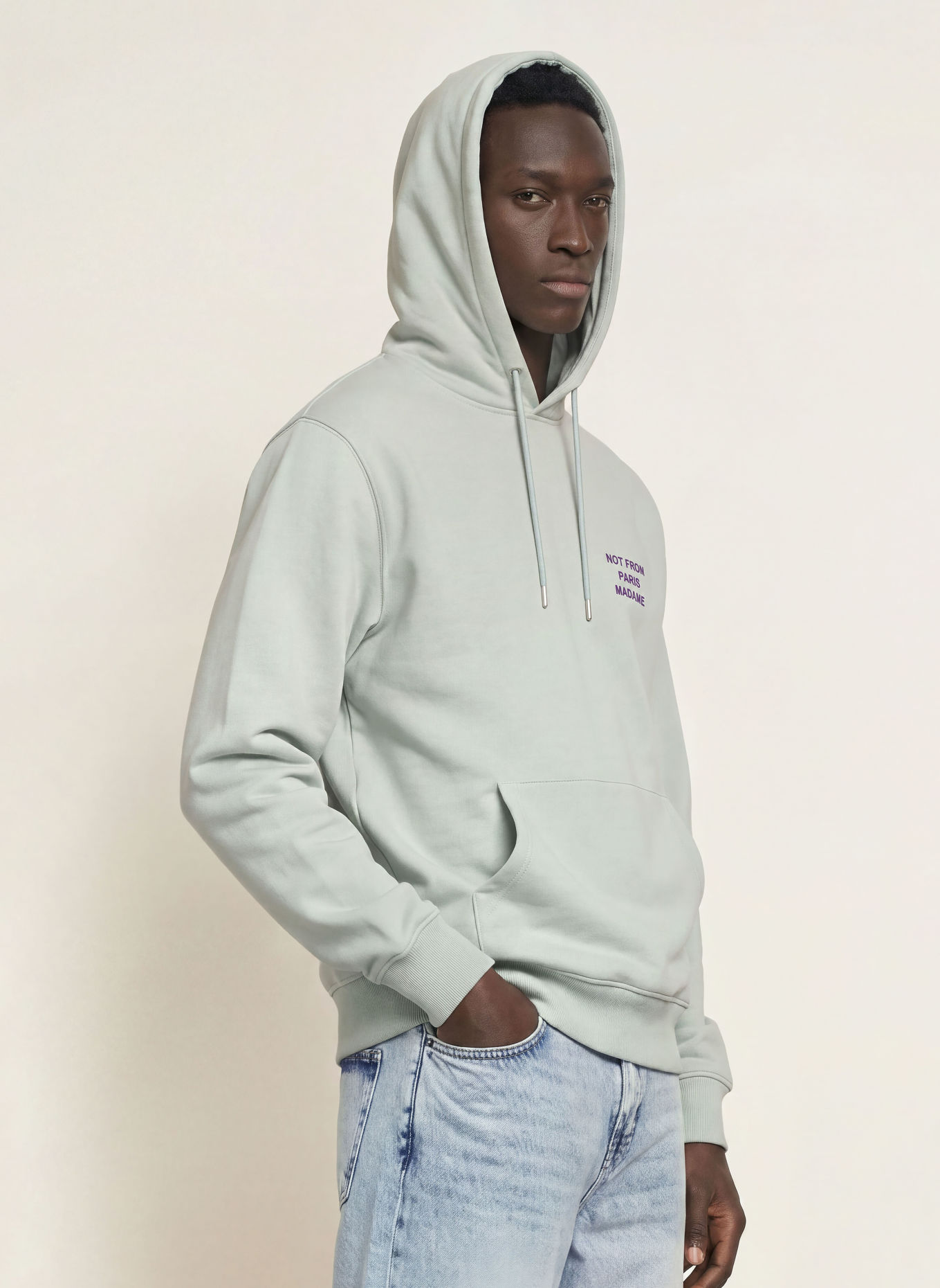 DRÔLE DE MONSIEUR Hoodie: CRÈME