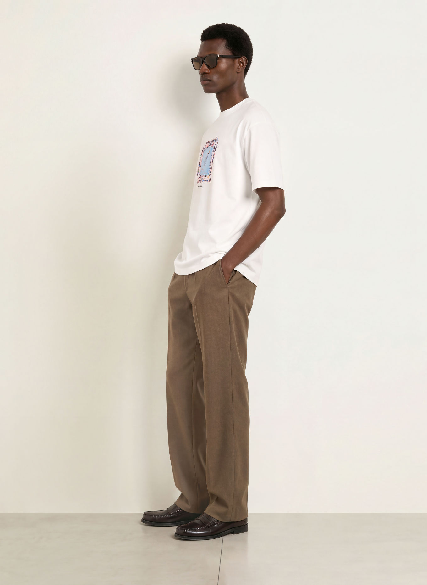 DRÔLE DE MONSIEUR T-shirt: VIT / BLÅ / SVART