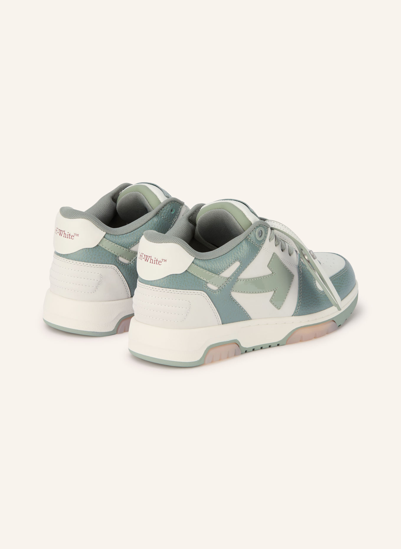 Off-White OUT OF OFFICE Sneakers: WHITE / MINT