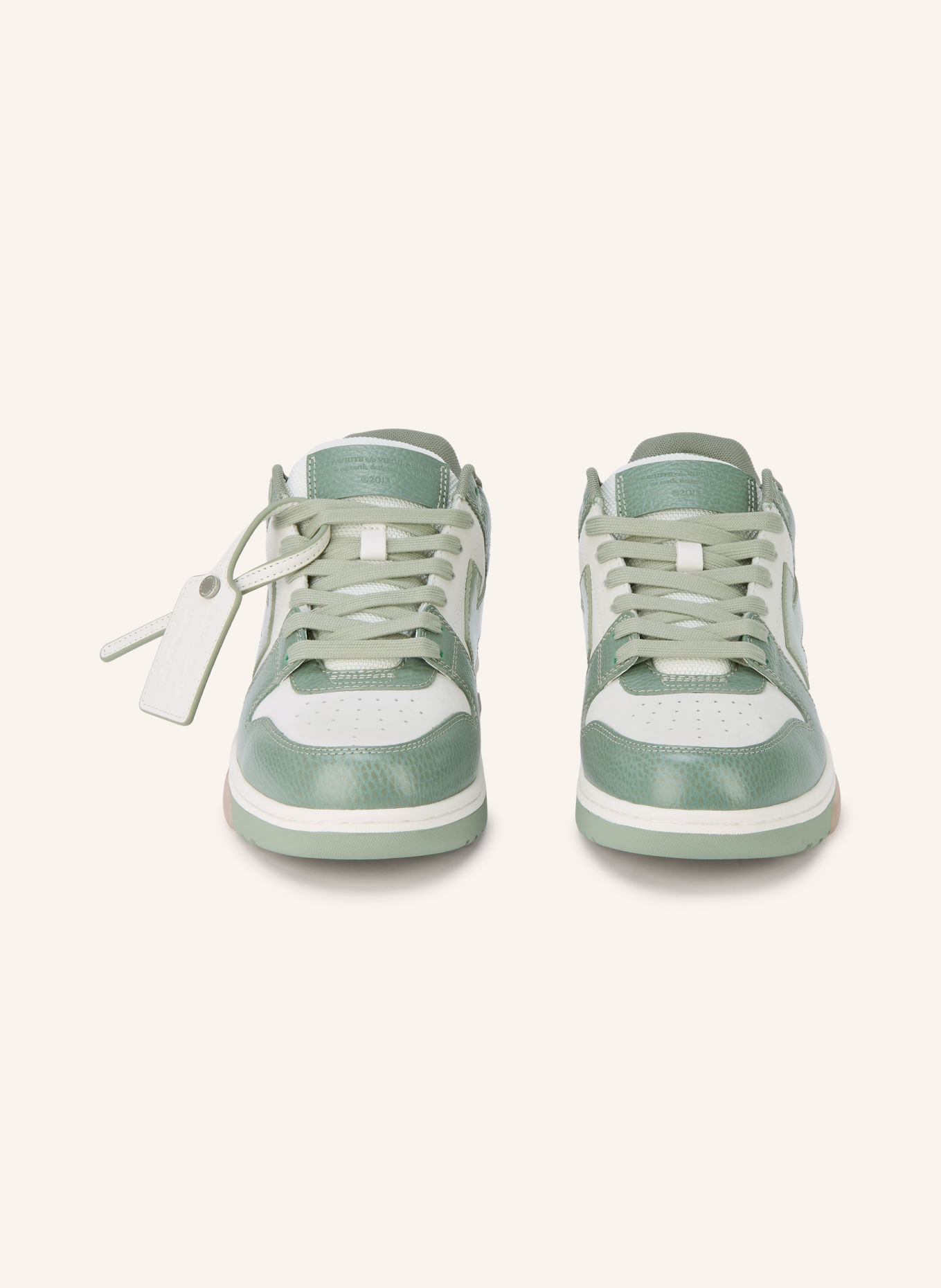 Off-White OUT OF OFFICE Sneakers: WHITE / MINT