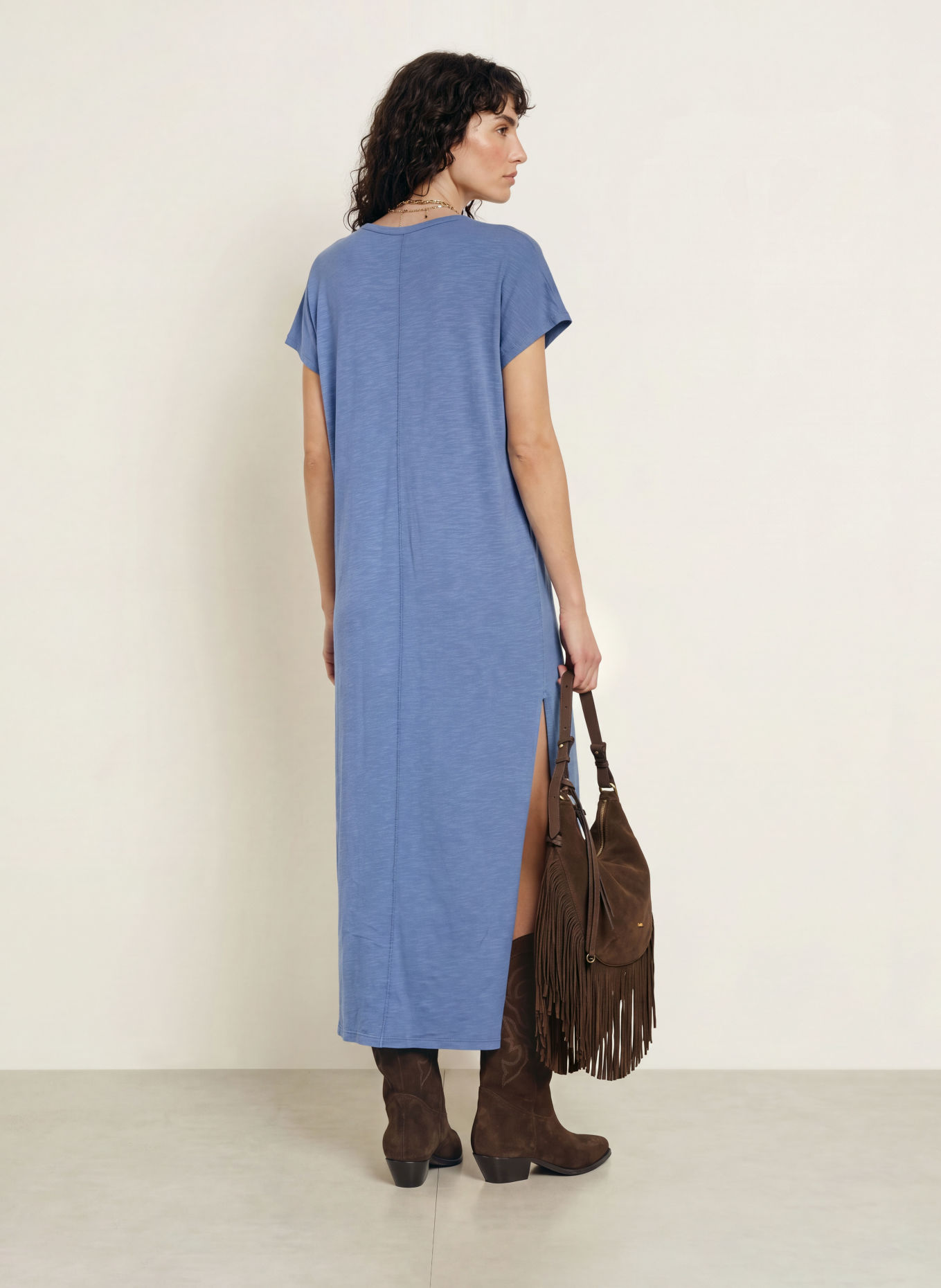 ba&sh Jerseykleid CIVIA: BLAU
