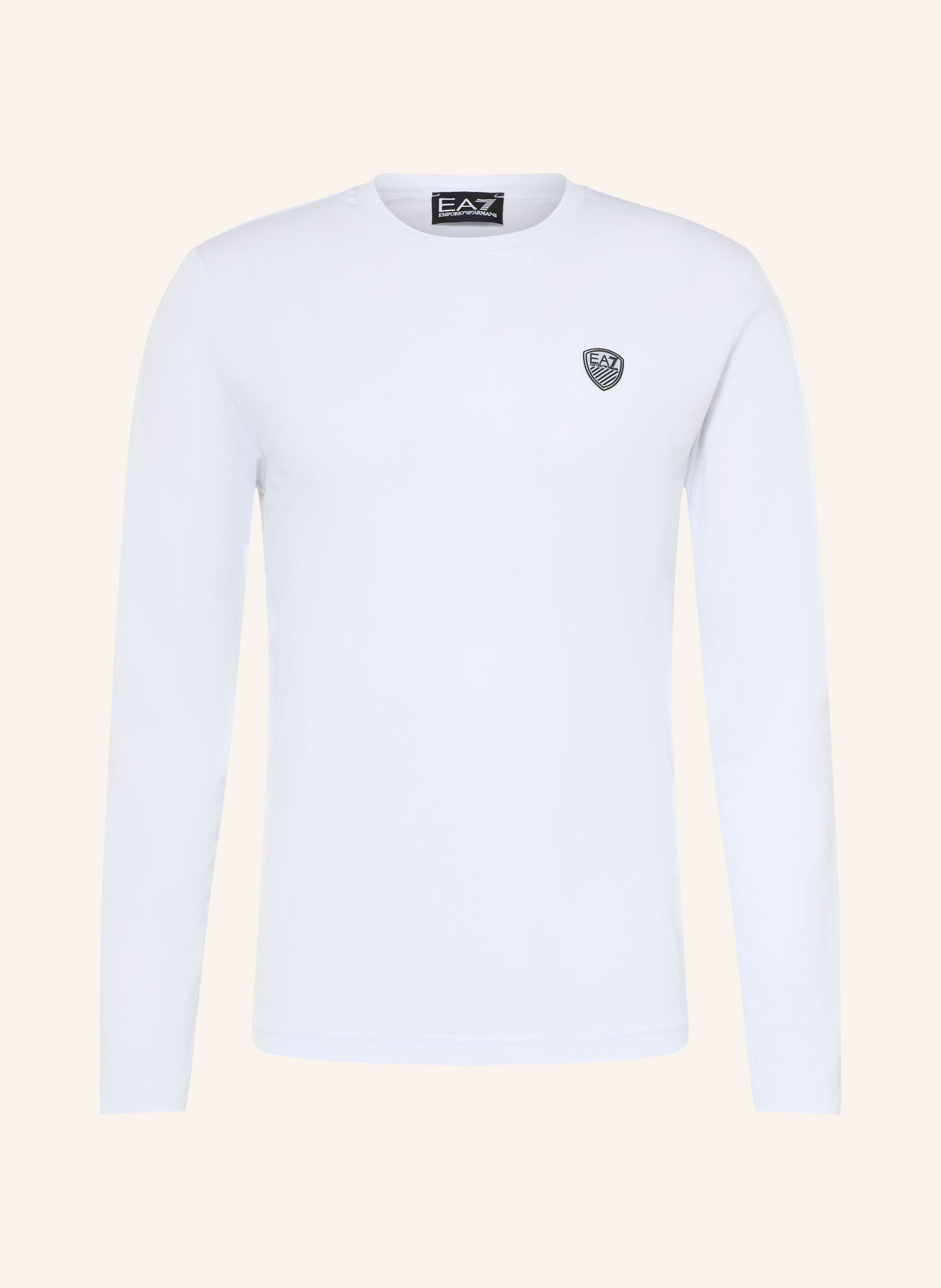 EA7 EMPORIO ARMANI Langærmet T-shirt: HVID