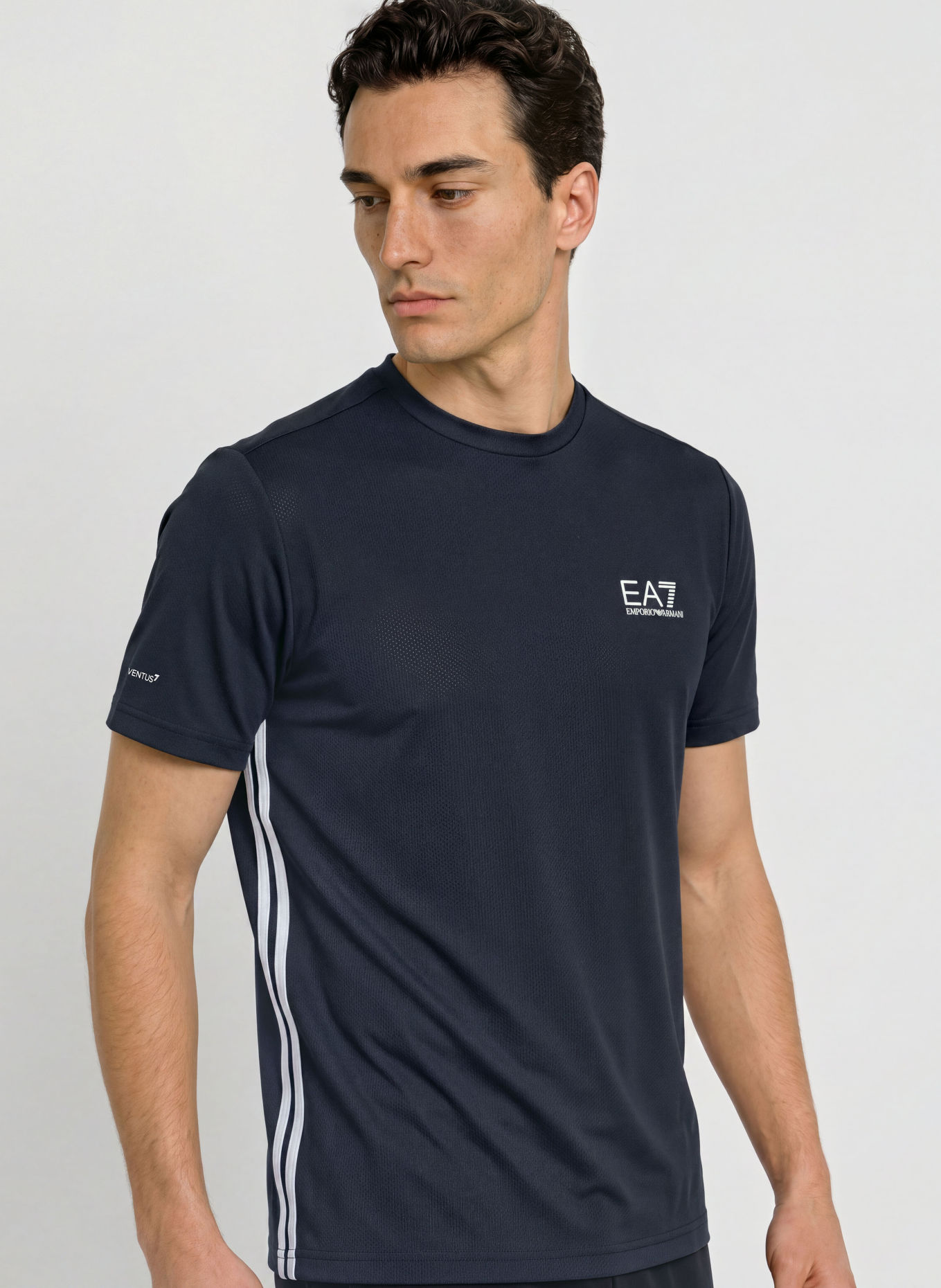 EA7 EMPORIO ARMANI Funktionsshirt TENNIS PRO: DUNKELBLAU / WEISS