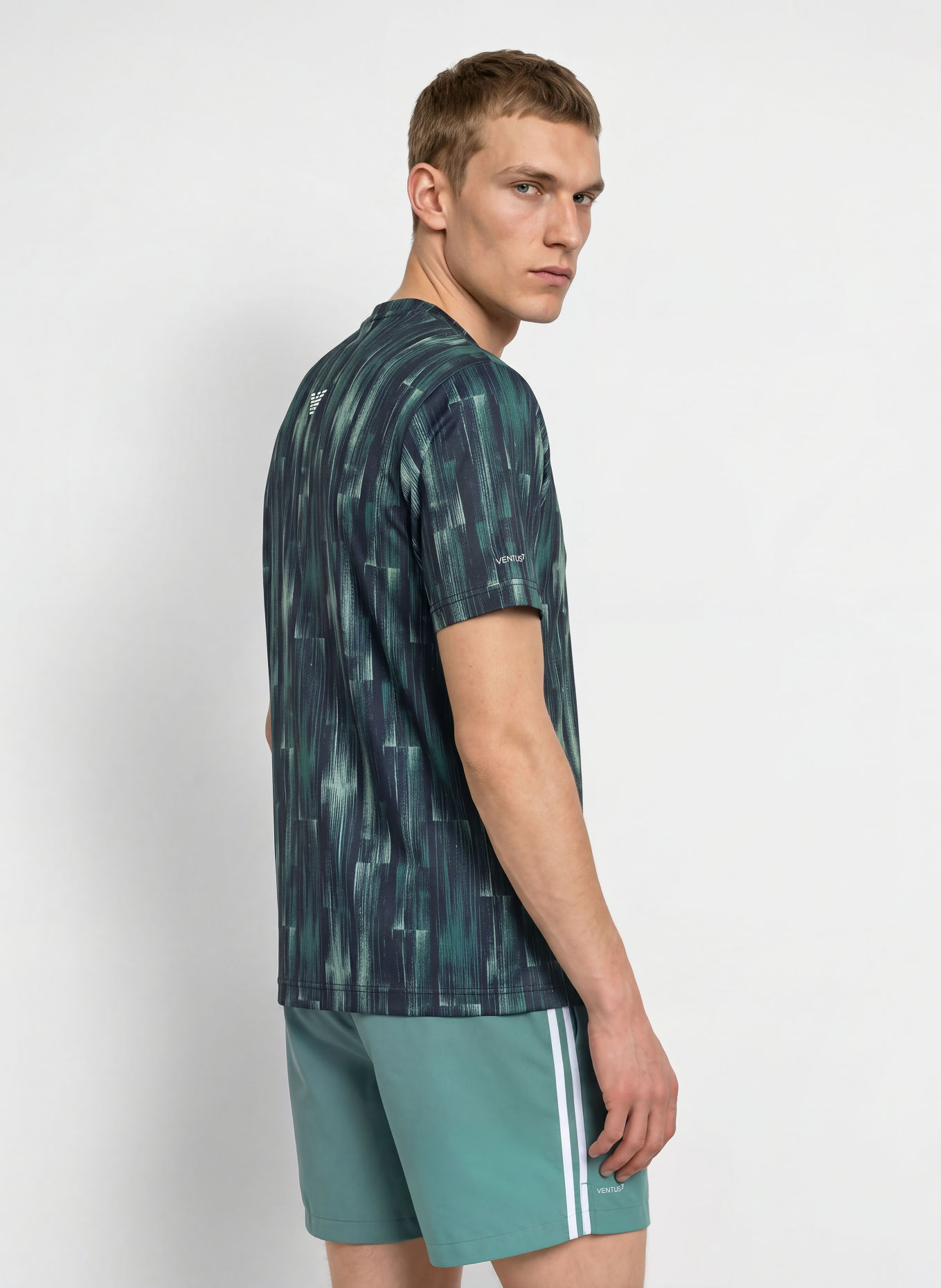 EA7 EMPORIO ARMANI Funktionsshirt: DUNKELBLAU / GRÜN