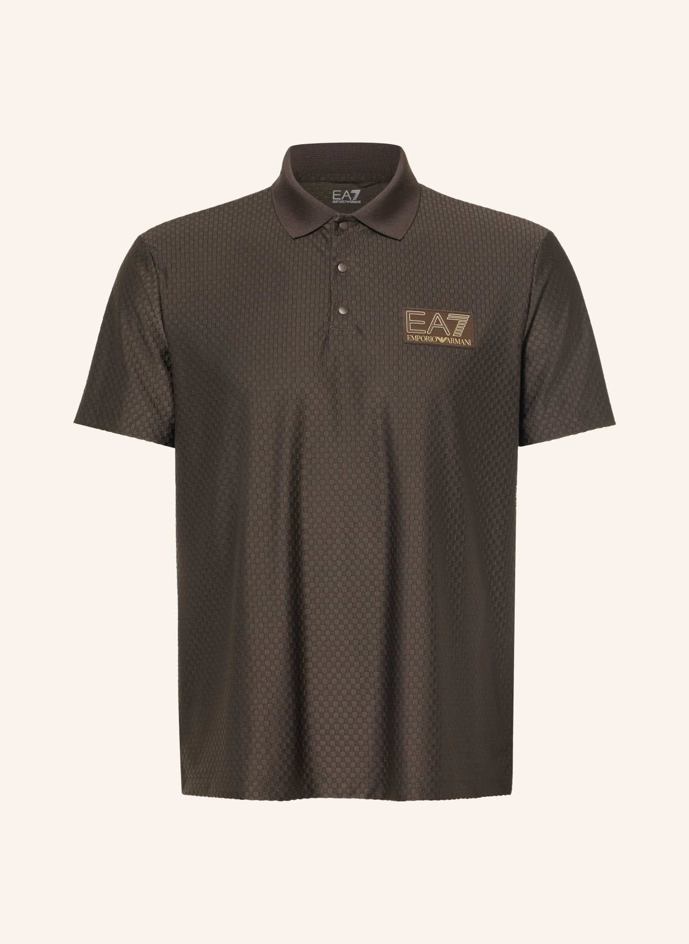 EA7 EMPORIO ARMANI Functioneel poloshirt: MARRON FONCÉ