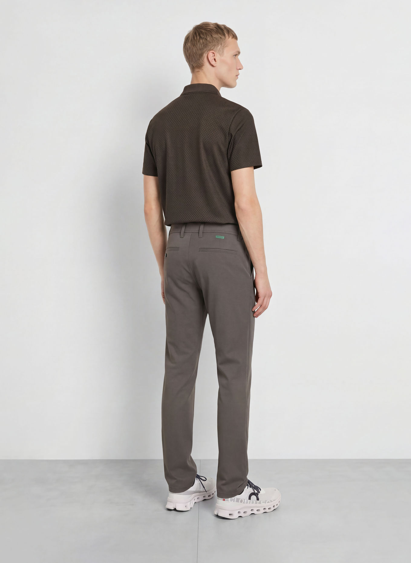 EA7 EMPORIO ARMANI Functioneel poloshirt: MARRON FONCÉ