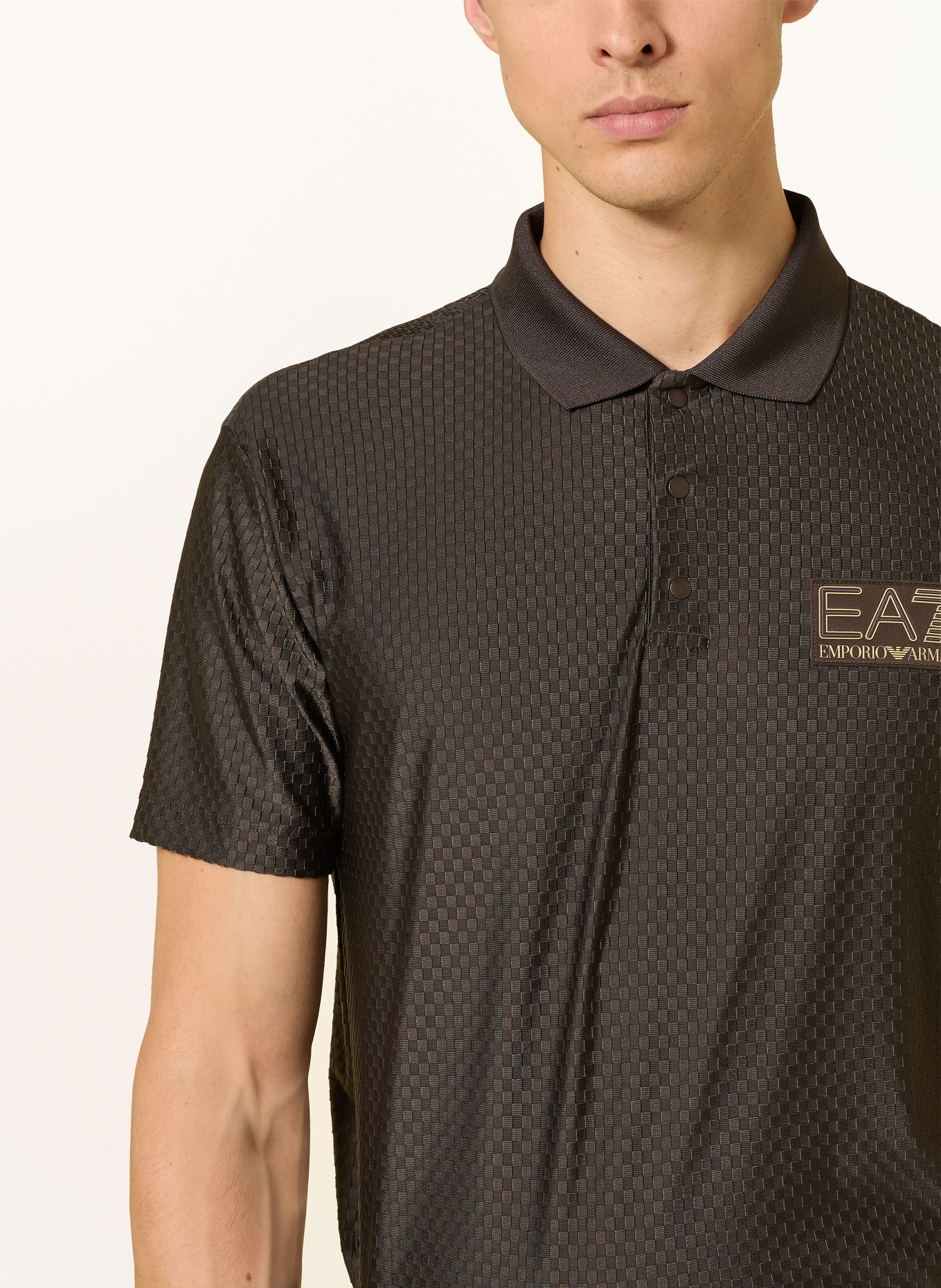 EA7 EMPORIO ARMANI Functioneel poloshirt: MARRON FONCÉ