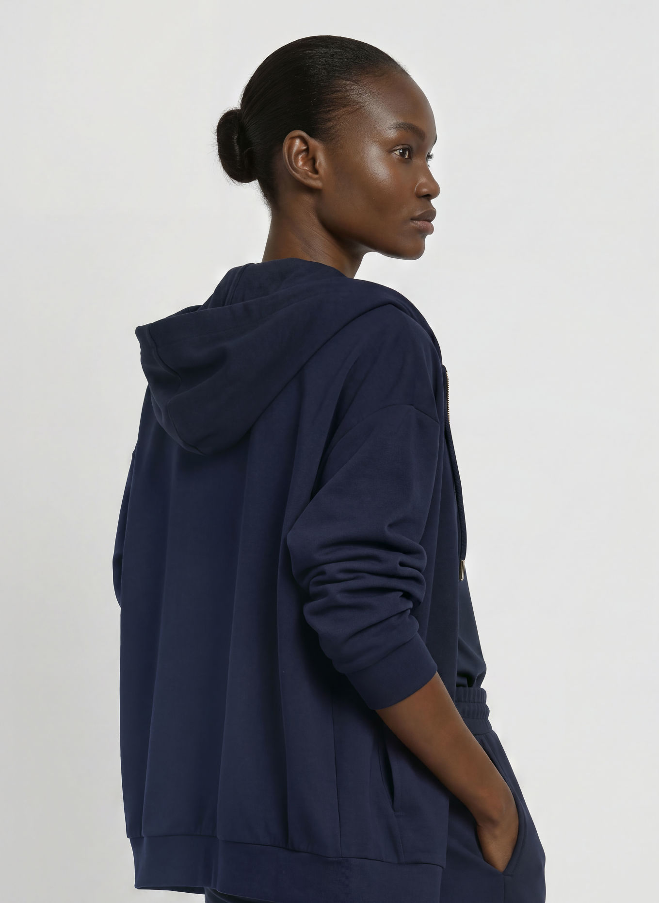 EA7 EMPORIO ARMANI Sweatjacke TRAIN CORE: DUNKELBLAU