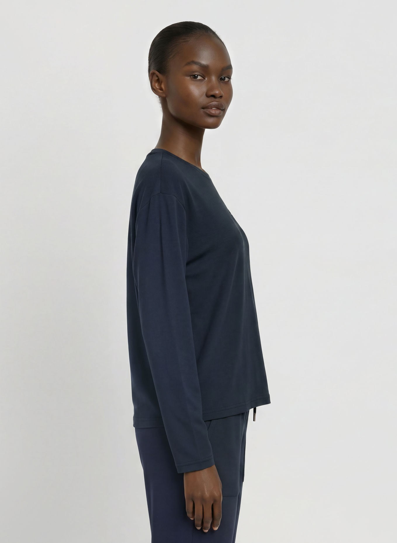EA7 EMPORIO ARMANI Longsleeve TRAIN CORE: DONKERBLAUW