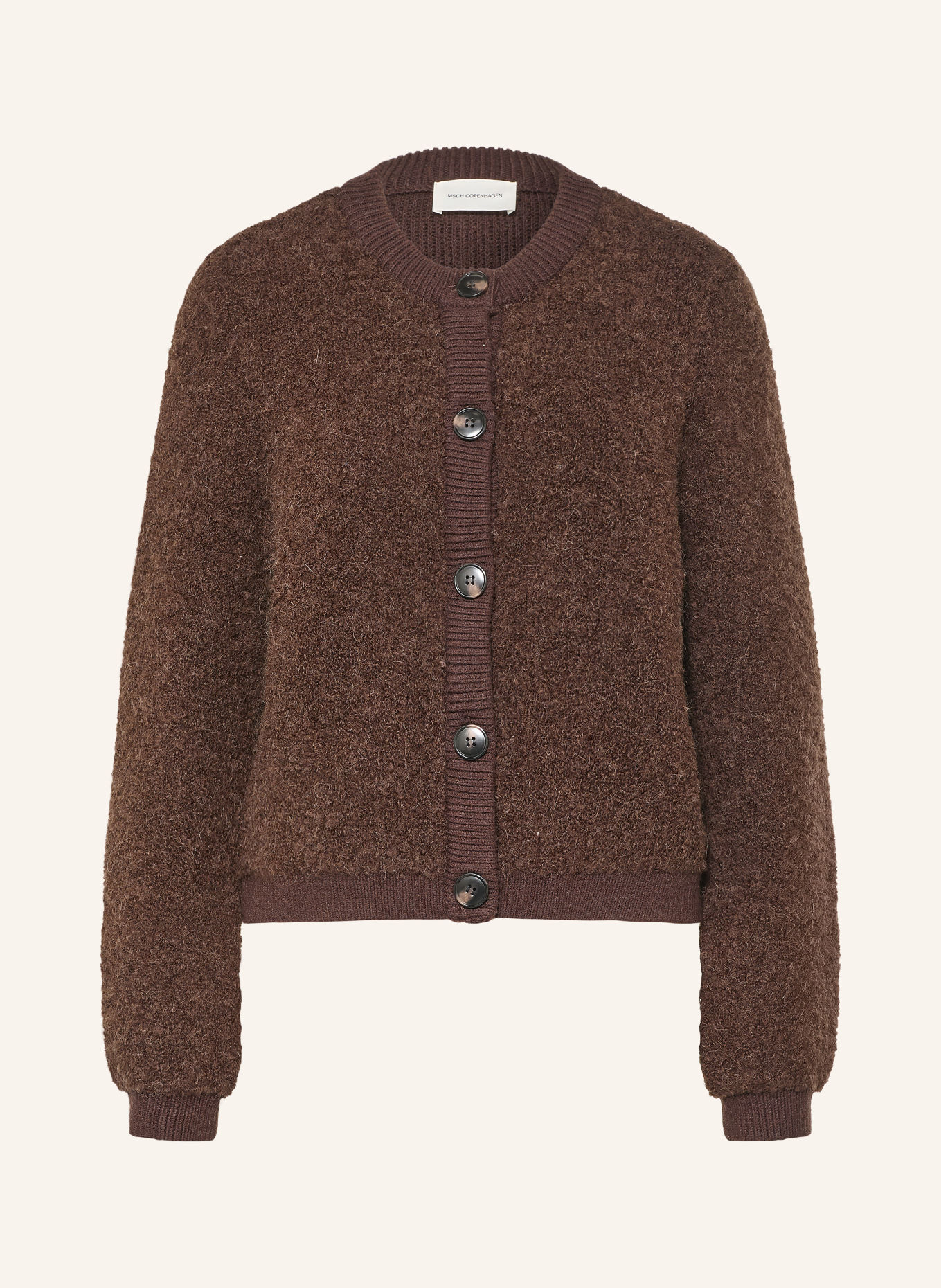 MSCH COPENHAGEN Strickjacke MSCHTAILE NERIDA: DUNKELBRAUN